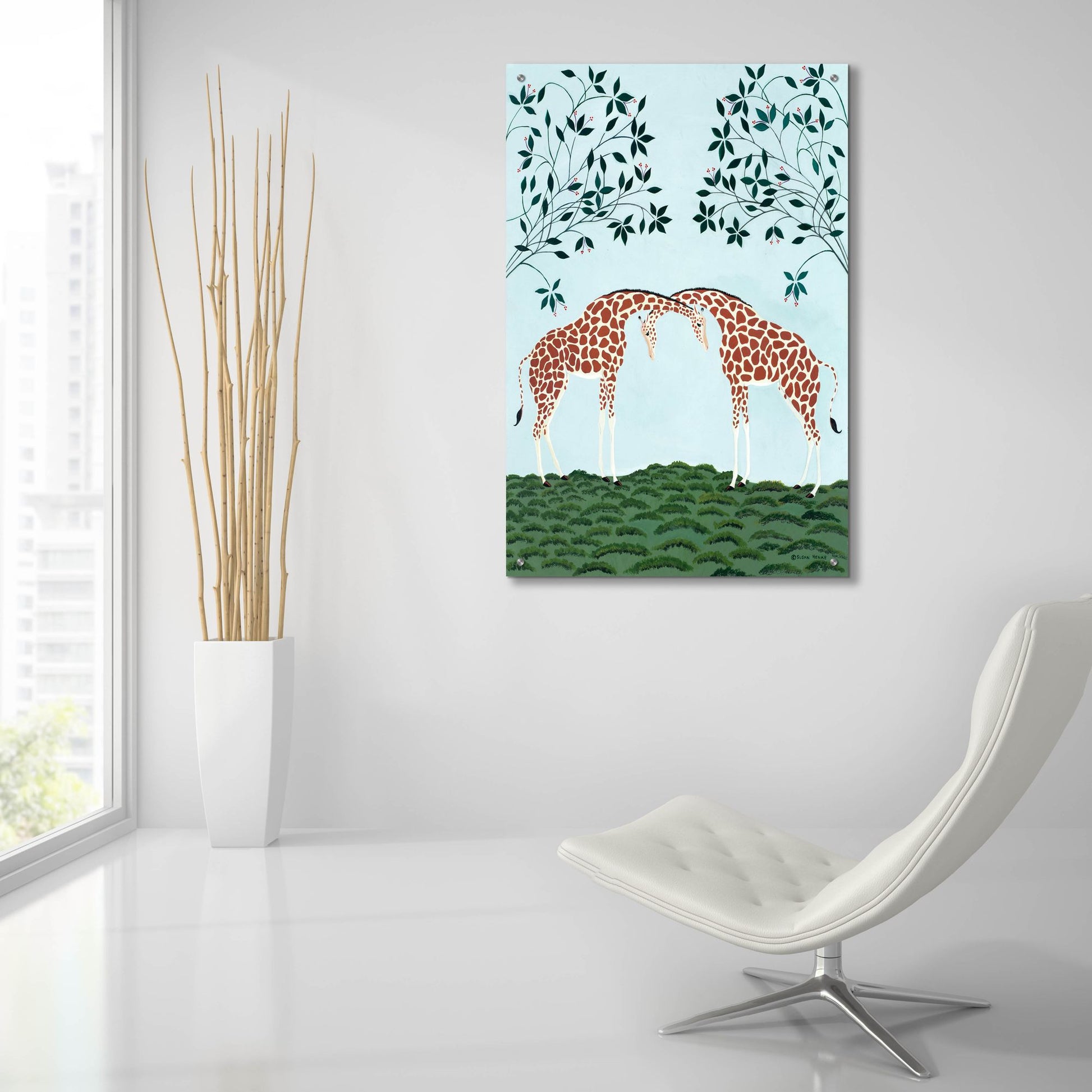 Epic Art 'Friendship' by Susan Henke Fine Art, Acrylic Glass Wall Art,24x36