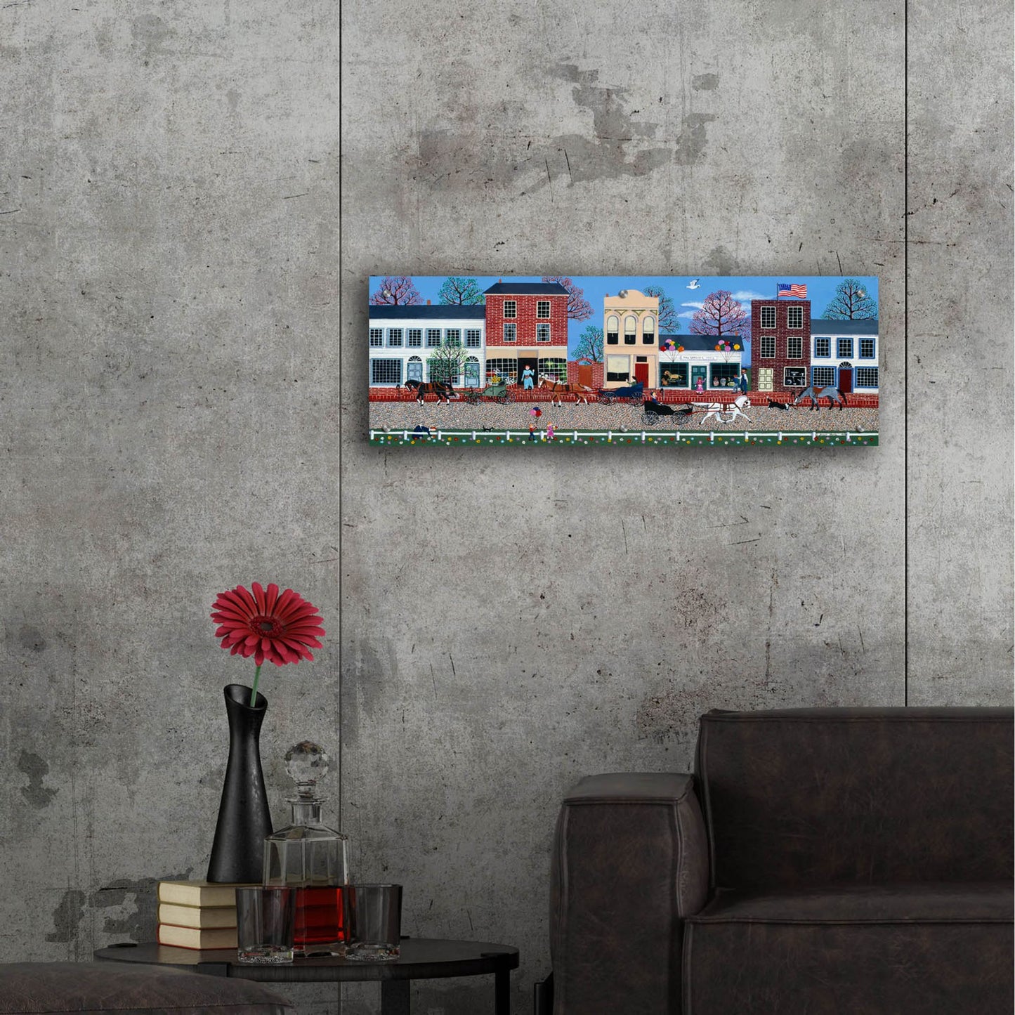 Epic Art 'McGregors On Commerce Street 2' by Susan Henke Fine Art, Acrylic Glass Wall Art,36x12