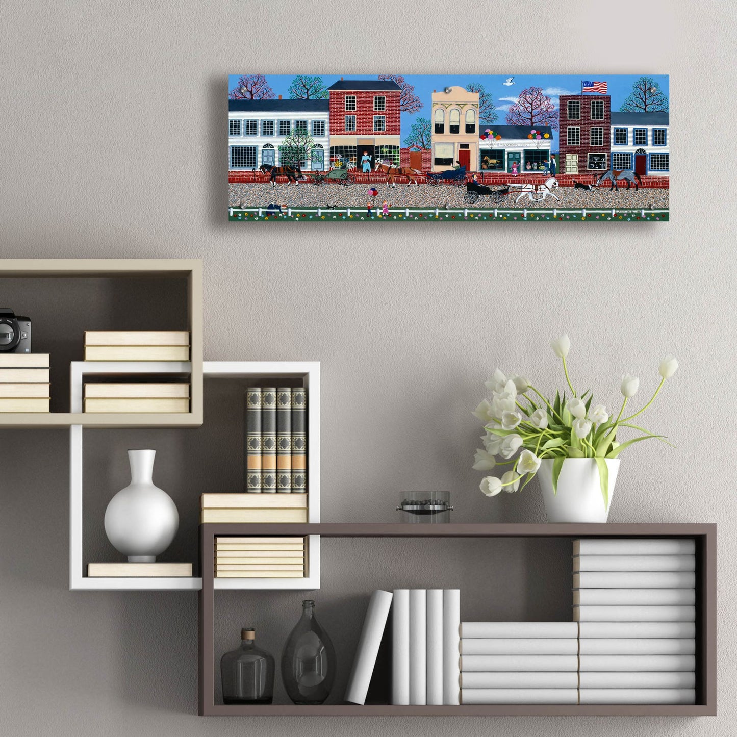 Epic Art 'McGregors On Commerce Street 2' by Susan Henke Fine Art, Acrylic Glass Wall Art,36x12