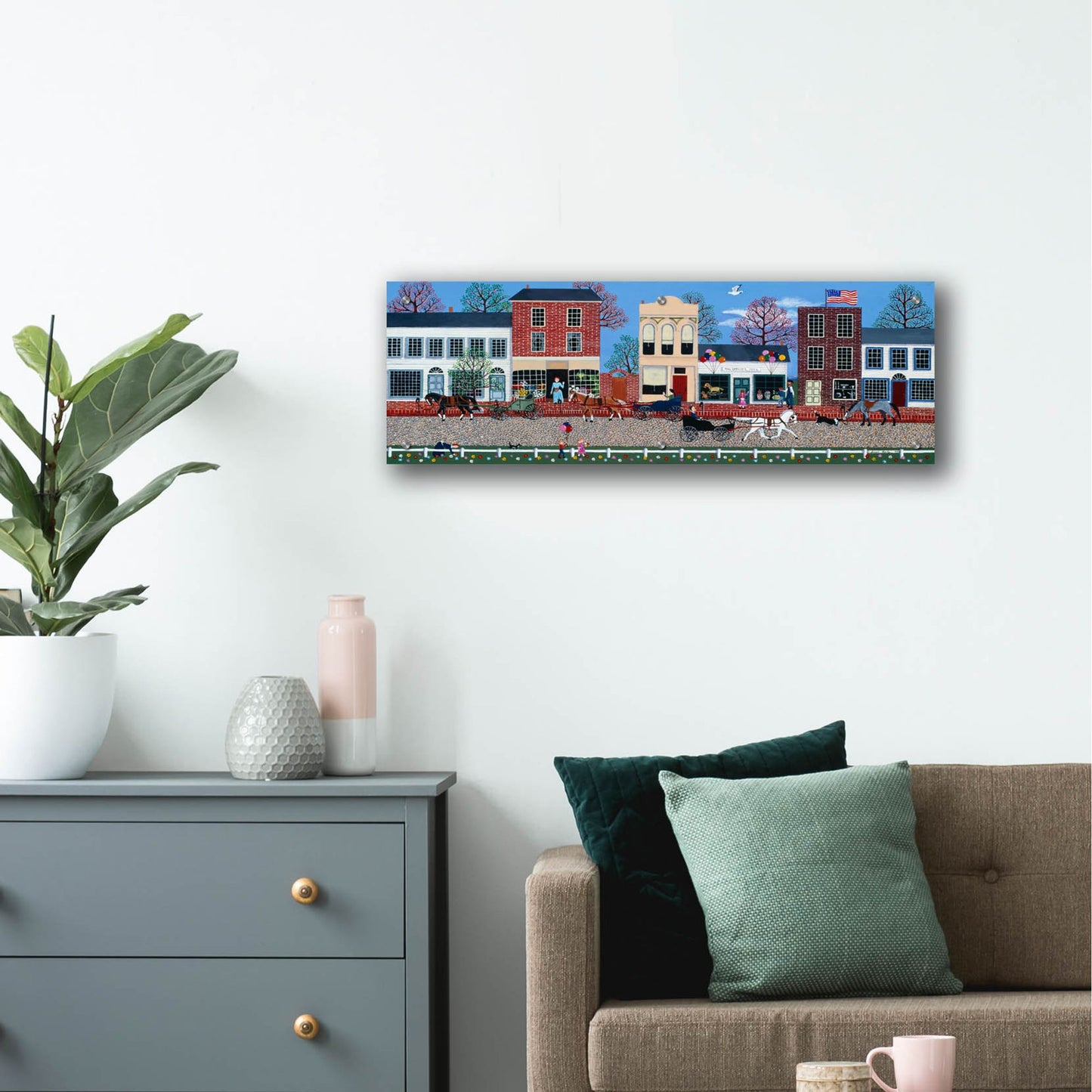 Epic Art 'McGregors On Commerce Street 2' by Susan Henke Fine Art, Acrylic Glass Wall Art,36x12