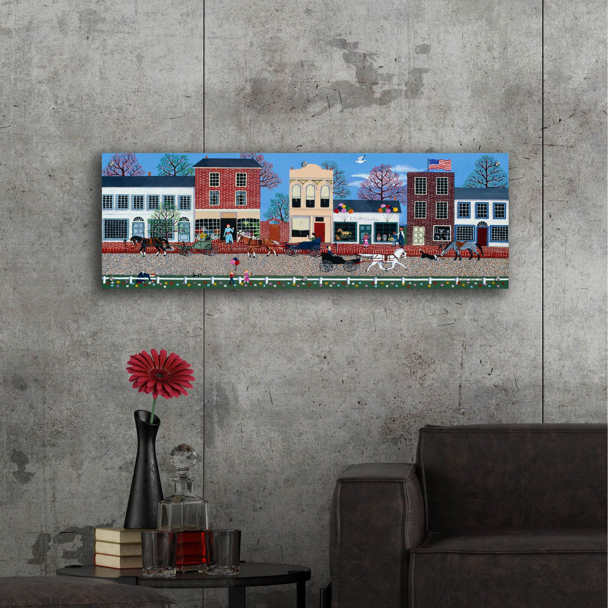 Epic Art 'McGregors On Commerce Street 2' by Susan Henke Fine Art, Acrylic Glass Wall Art,48x16