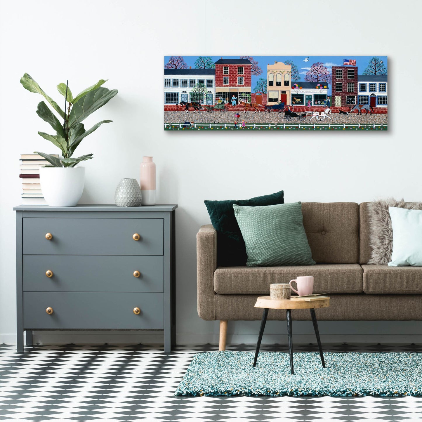 Epic Art 'McGregors On Commerce Street 2' by Susan Henke Fine Art, Acrylic Glass Wall Art,48x16