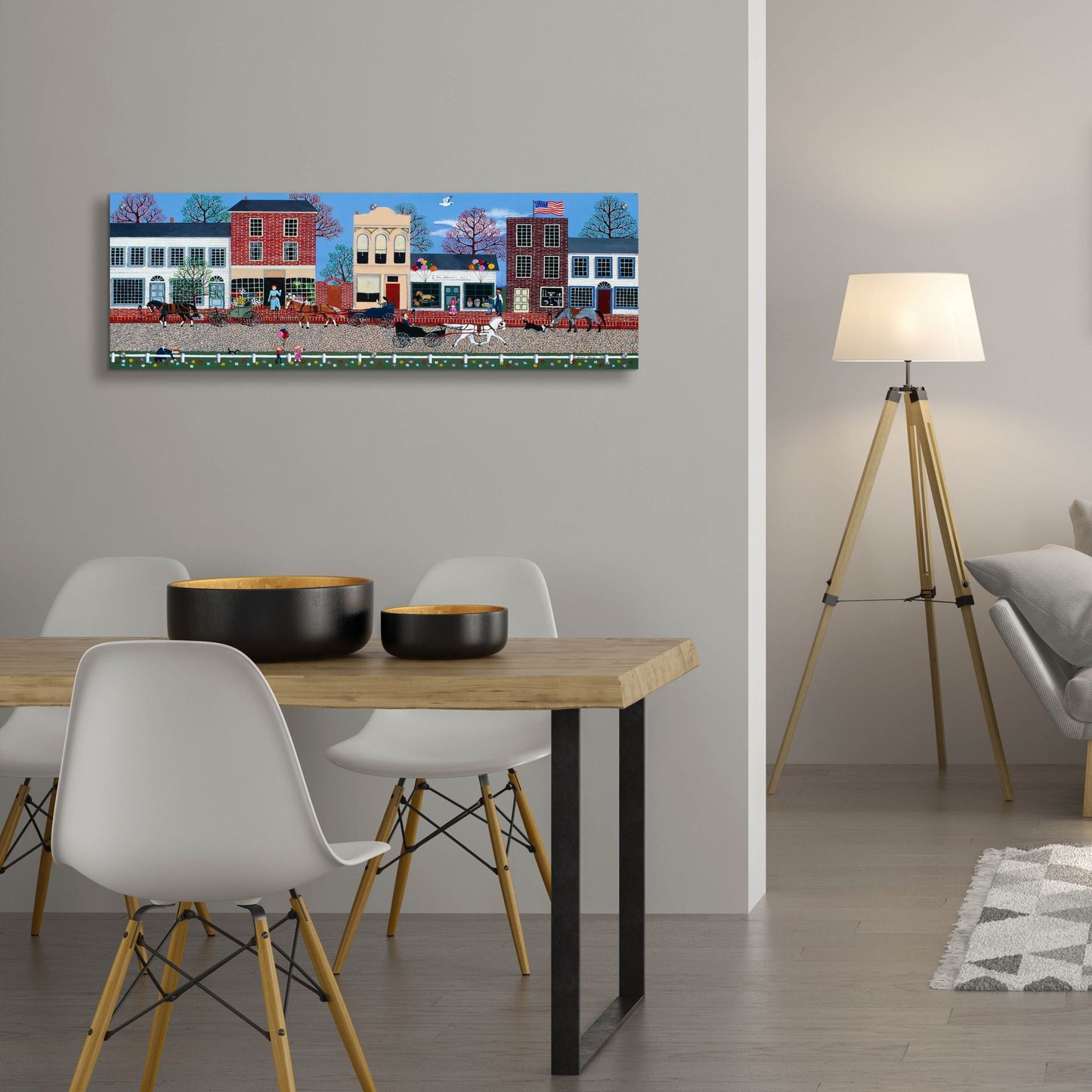 Epic Art 'McGregors On Commerce Street 2' by Susan Henke Fine Art, Acrylic Glass Wall Art,48x16