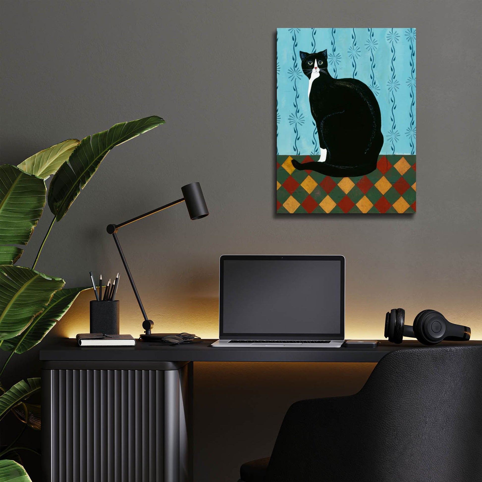 Epic Art 'Sleepy Housecat' by Susan Henke Fine Art, Acrylic Glass Wall Art,12x16