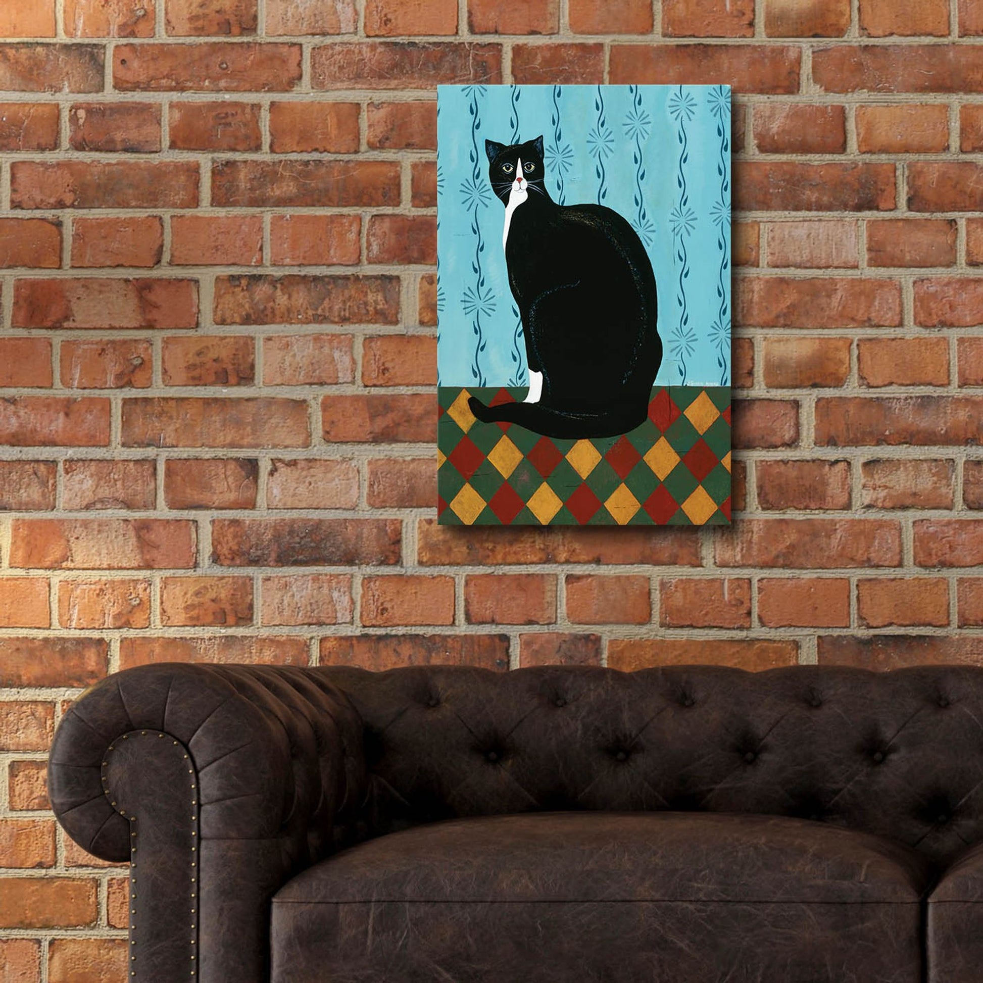 Epic Art 'Sleepy Housecat' by Susan Henke Fine Art, Acrylic Glass Wall Art,16x24