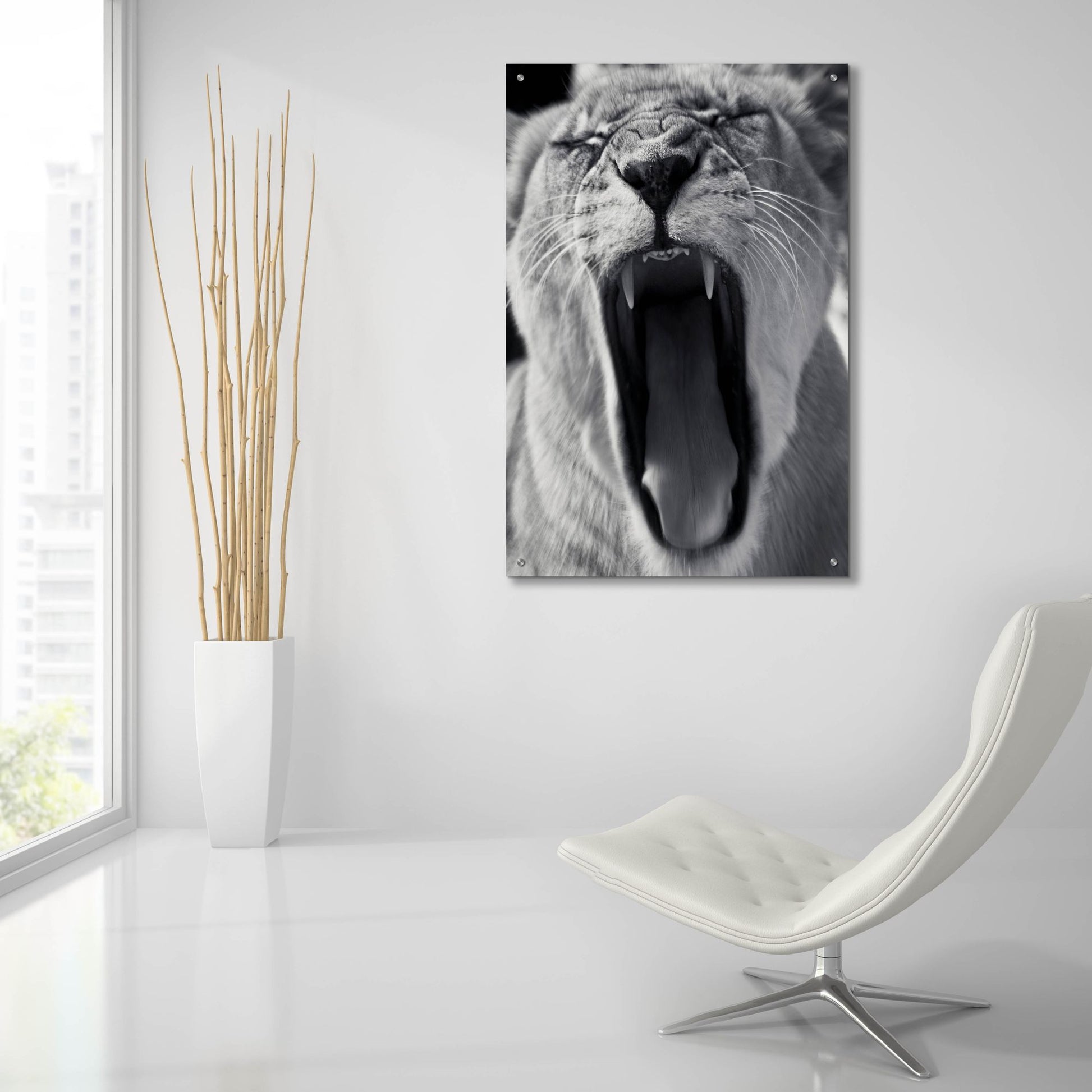 Epic Art 'An Attack' by SD Smart, Acrylic Glass Wall Art,24x36