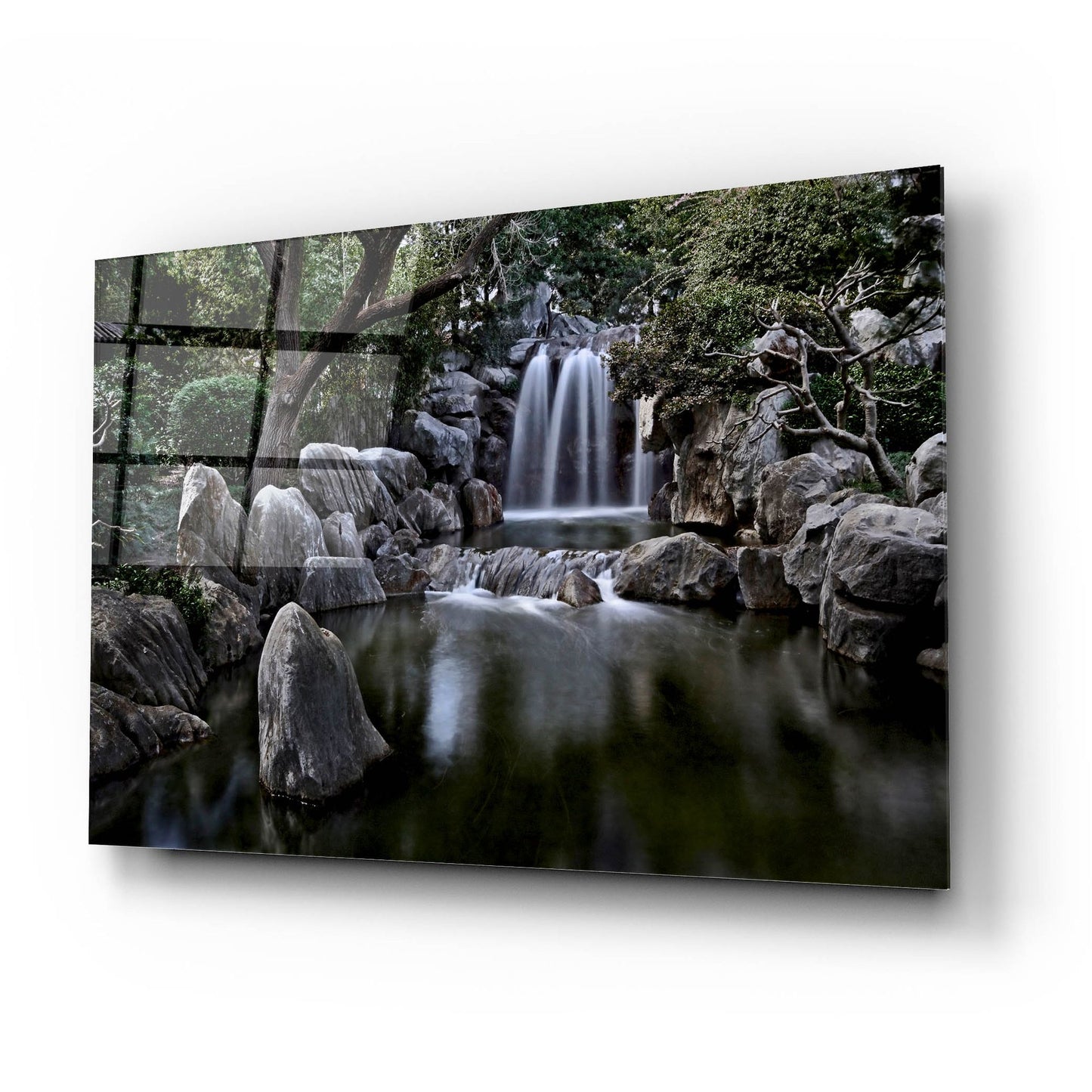 Epic Art 'Chinese Garden of Friendship' by SD Smart, Acrylic Glass Wall Art,24x16