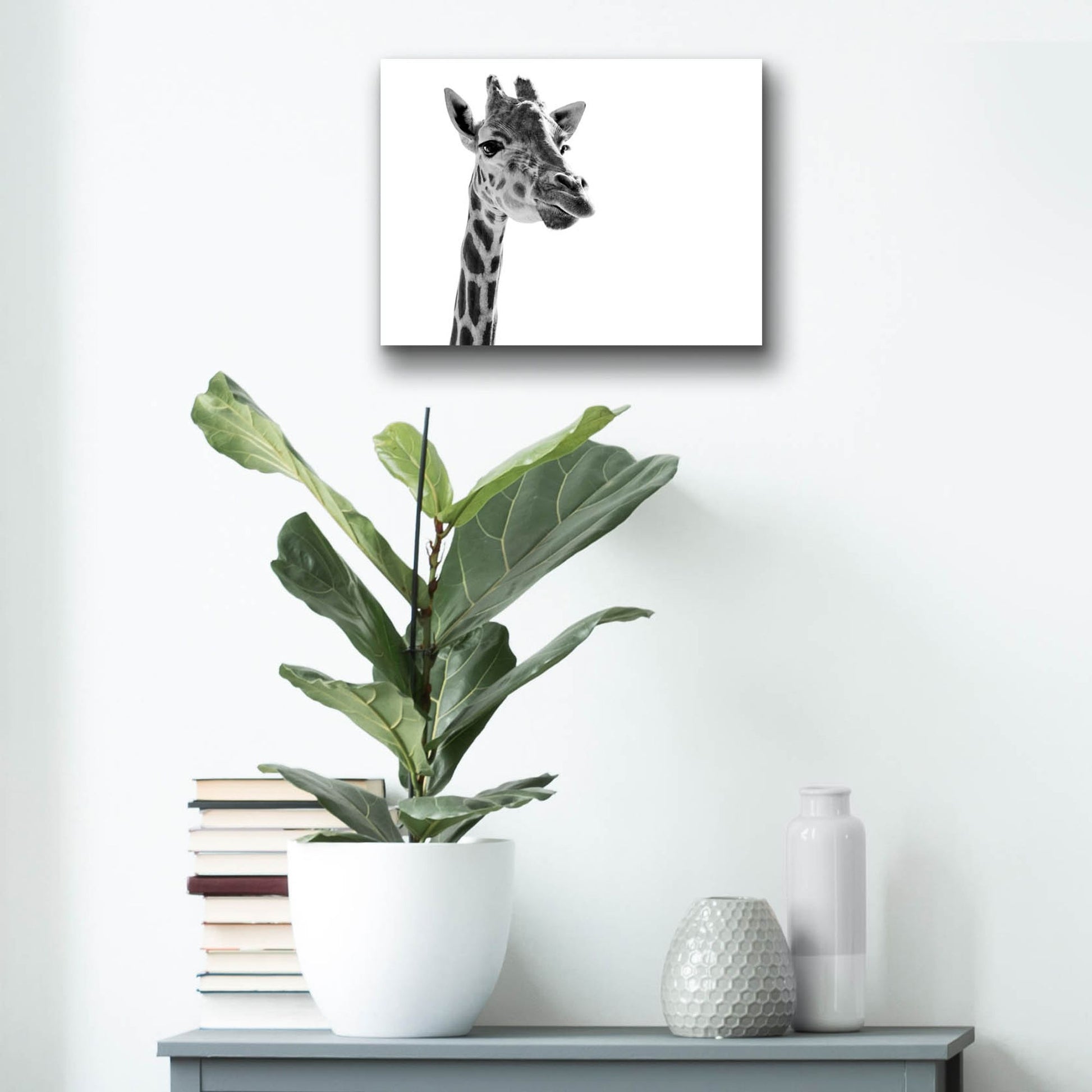 Epic Art 'Giraffe Expressionism' by SD Smart, Acrylic Glass Wall Art,16x12