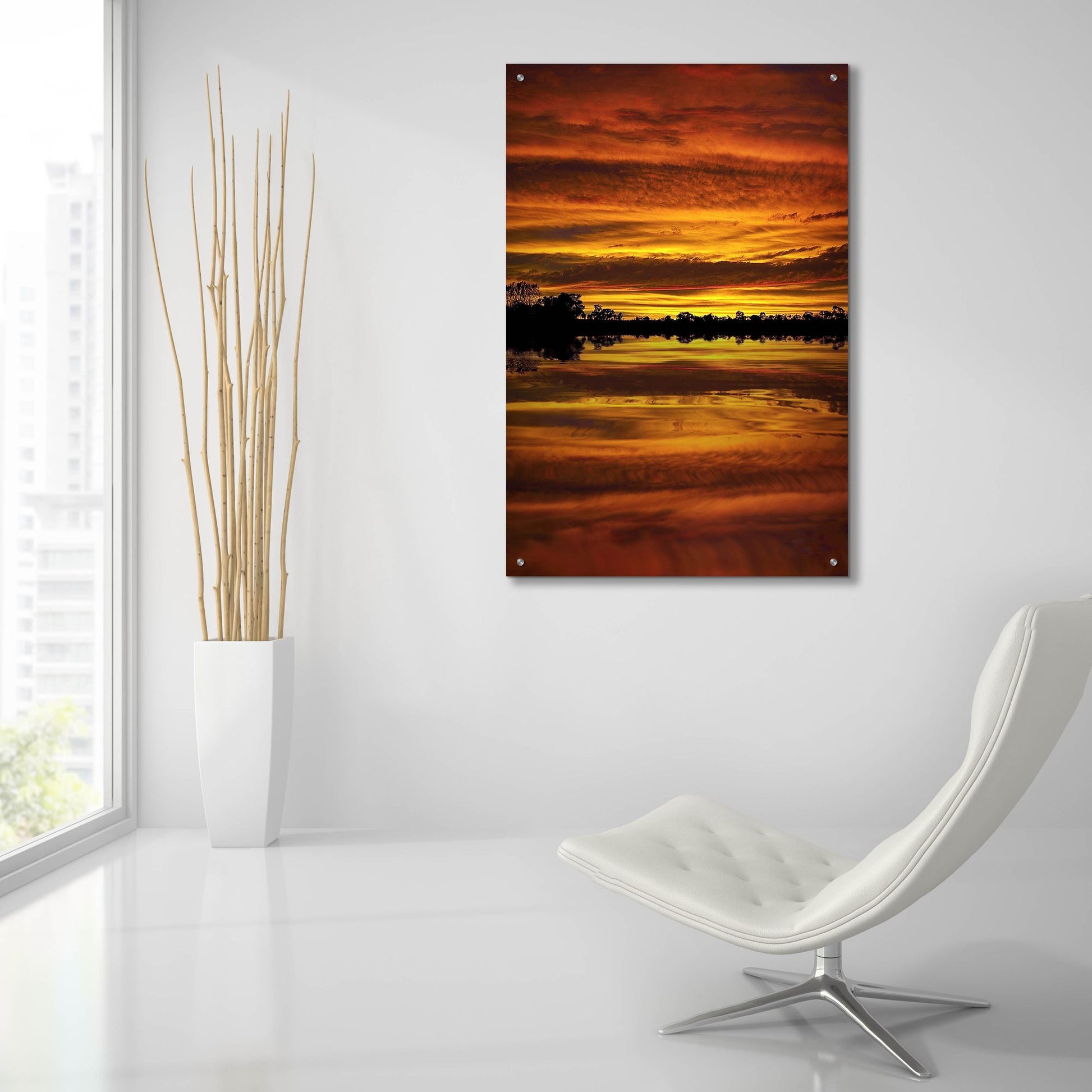 Epic Art 'Praise the Day' by SD Smart, Acrylic Glass Wall Art,24x36