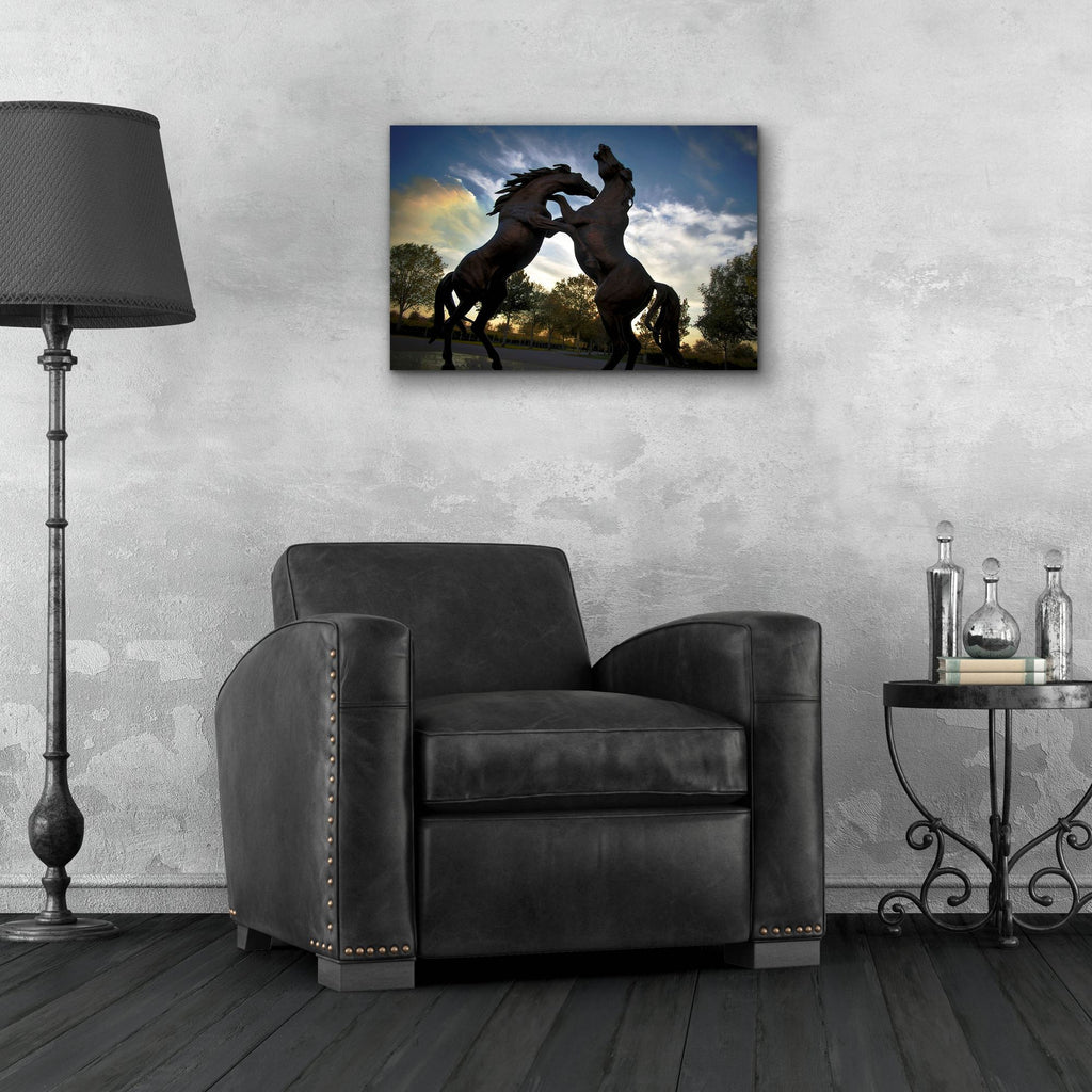 Epic Art 'Stallions' by SD Smart, Acrylic Glass Wall Art,24x16
