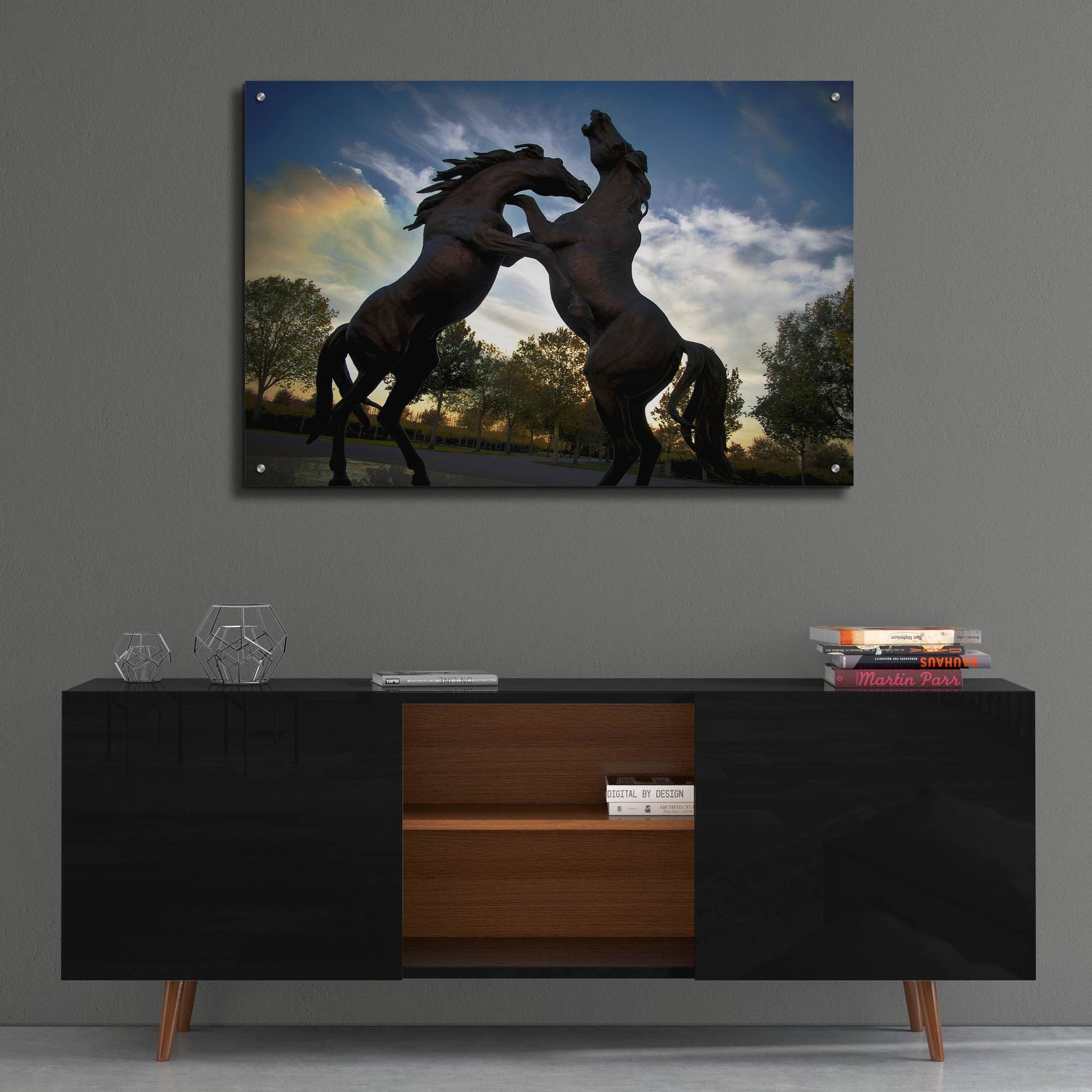 Epic Art 'Stallions' by SD Smart, Acrylic Glass Wall Art,36x24
