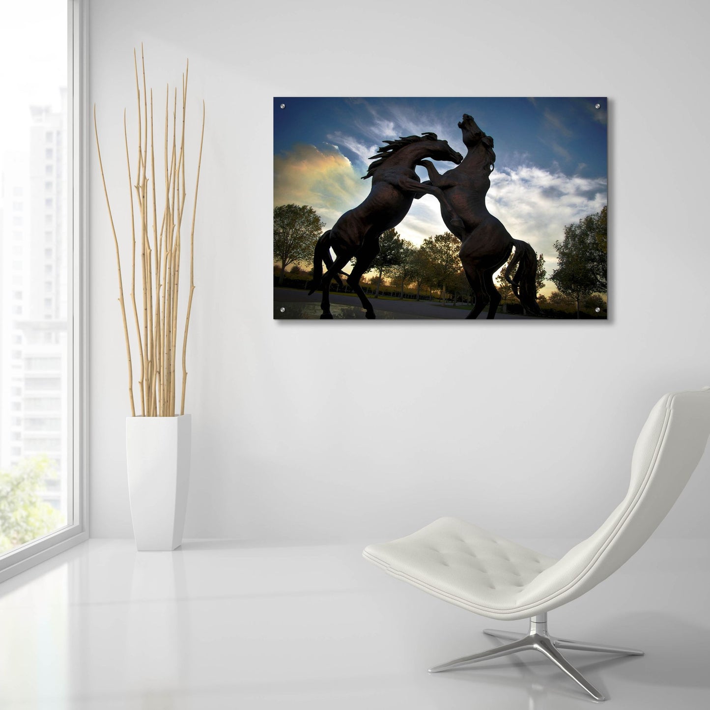 Epic Art 'Stallions' by SD Smart, Acrylic Glass Wall Art,36x24