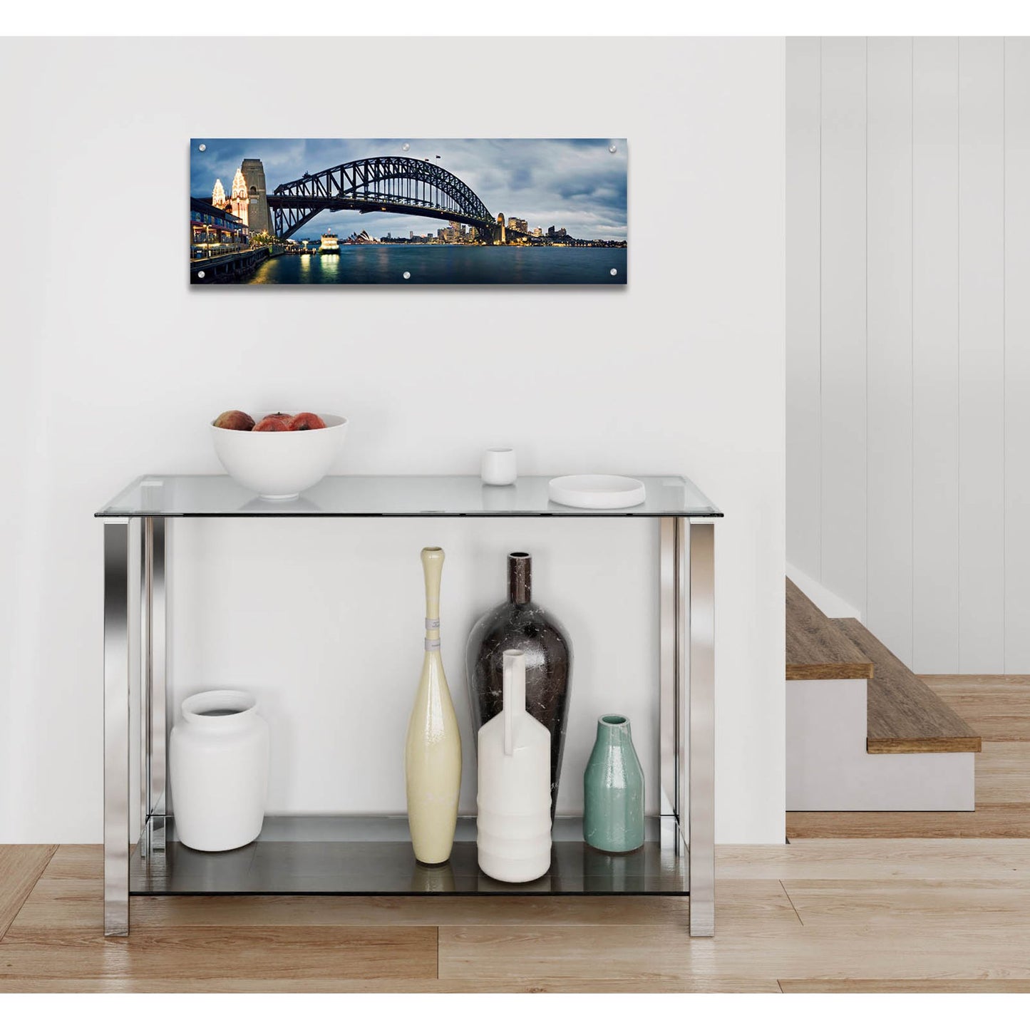 Epic Art 'Sydney Harbour' by SD Smart, Acrylic Glass Wall Art,36x12