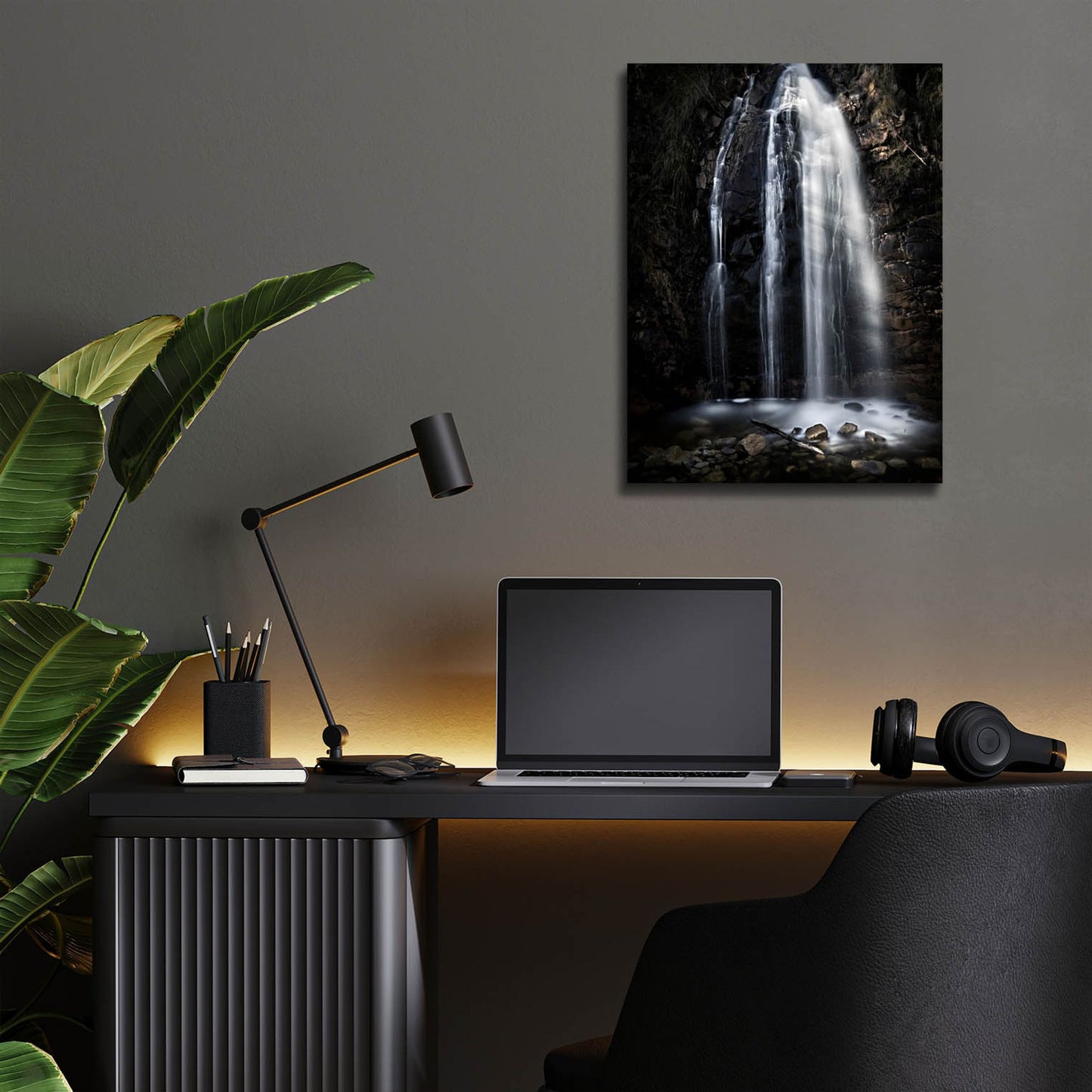 Epic Art 'Waterfall Gully Second Falls' by SD Smart, Acrylic Glass Wall Art,12x16