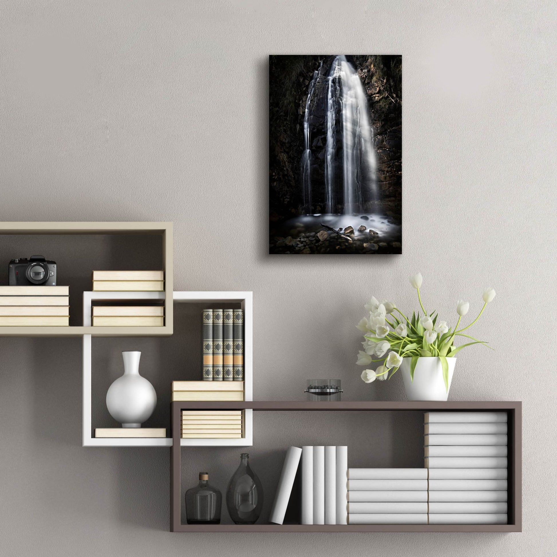 Epic Art 'Waterfall Gully Second Falls' by SD Smart, Acrylic Glass Wall Art,16x24