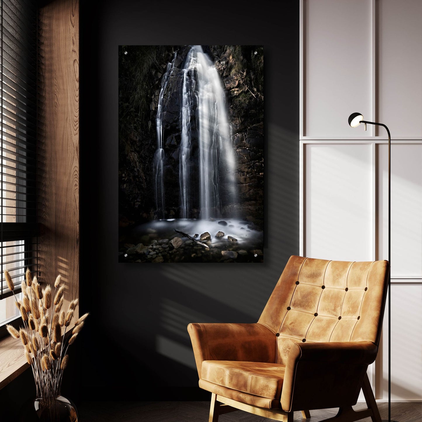 Epic Art 'Waterfall Gully Second Falls' by SD Smart, Acrylic Glass Wall Art,24x36