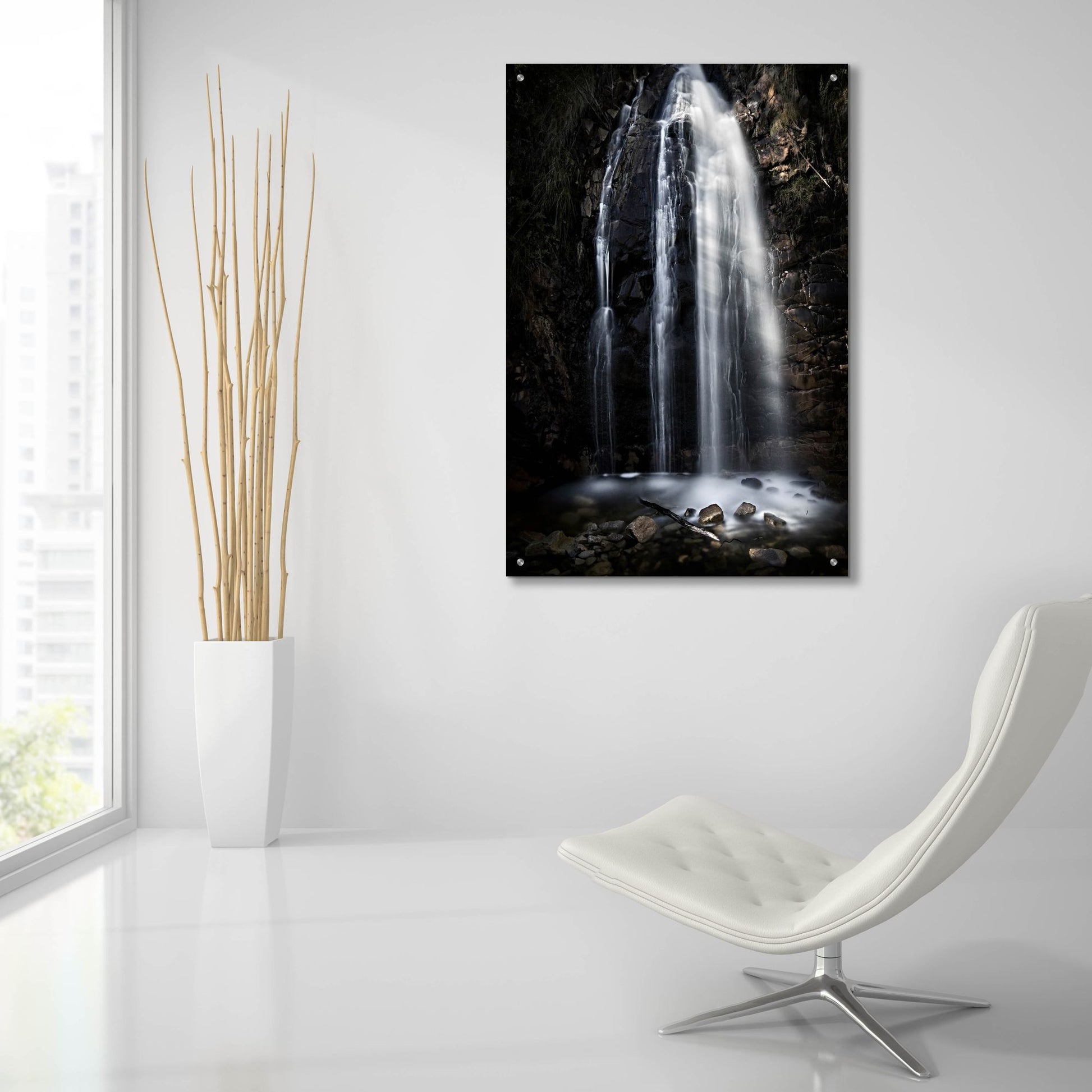 Epic Art 'Waterfall Gully Second Falls' by SD Smart, Acrylic Glass Wall Art,24x36