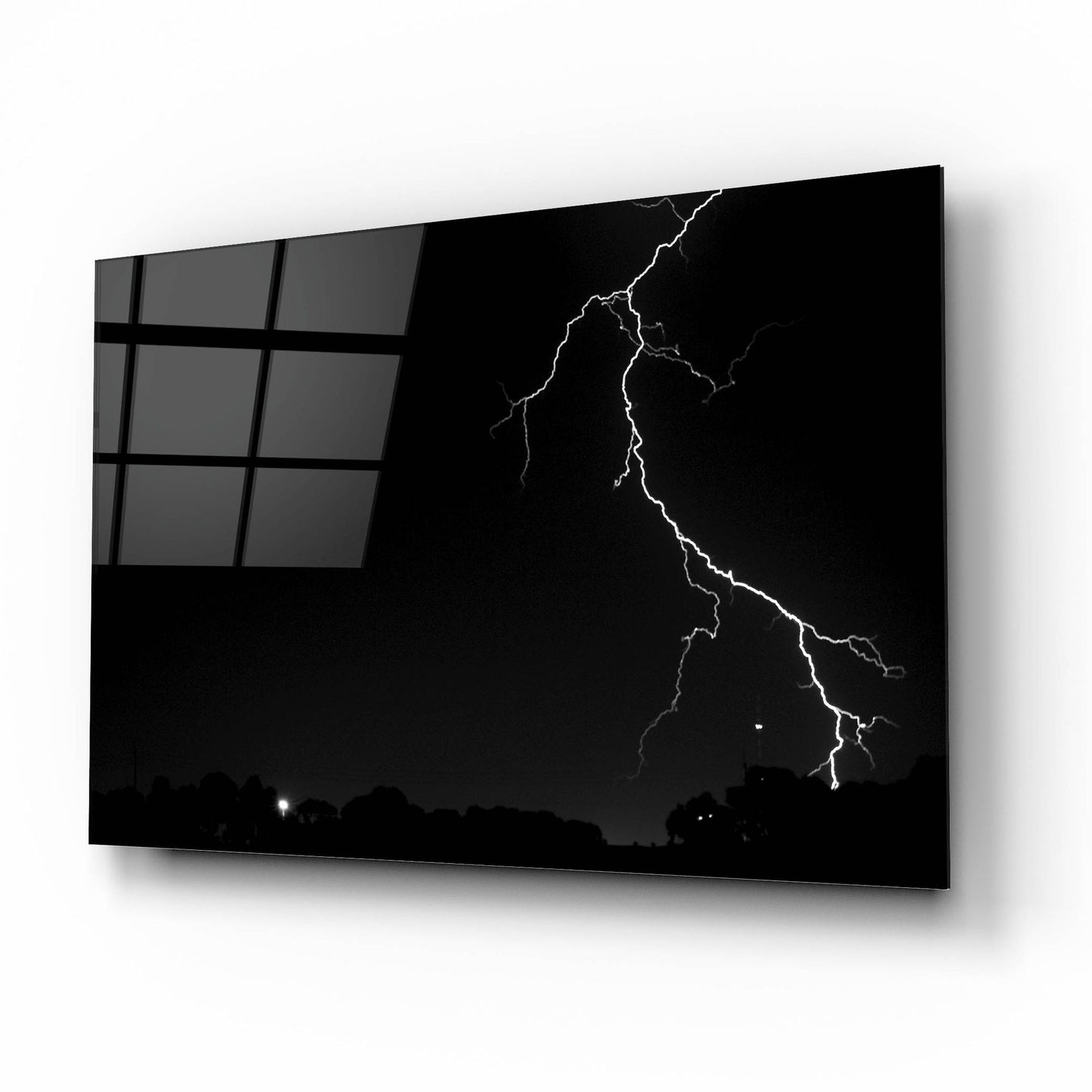 Epic Art 'Lightning Crashes' by SD Smart, Acrylic Glass Wall Art,16x12