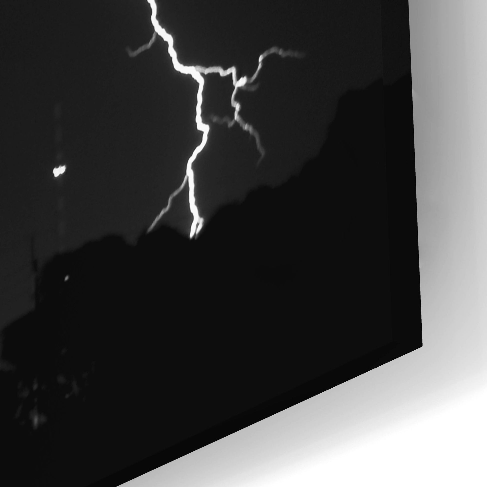 Epic Art 'Lightning Crashes' by SD Smart, Acrylic Glass Wall Art,24x16