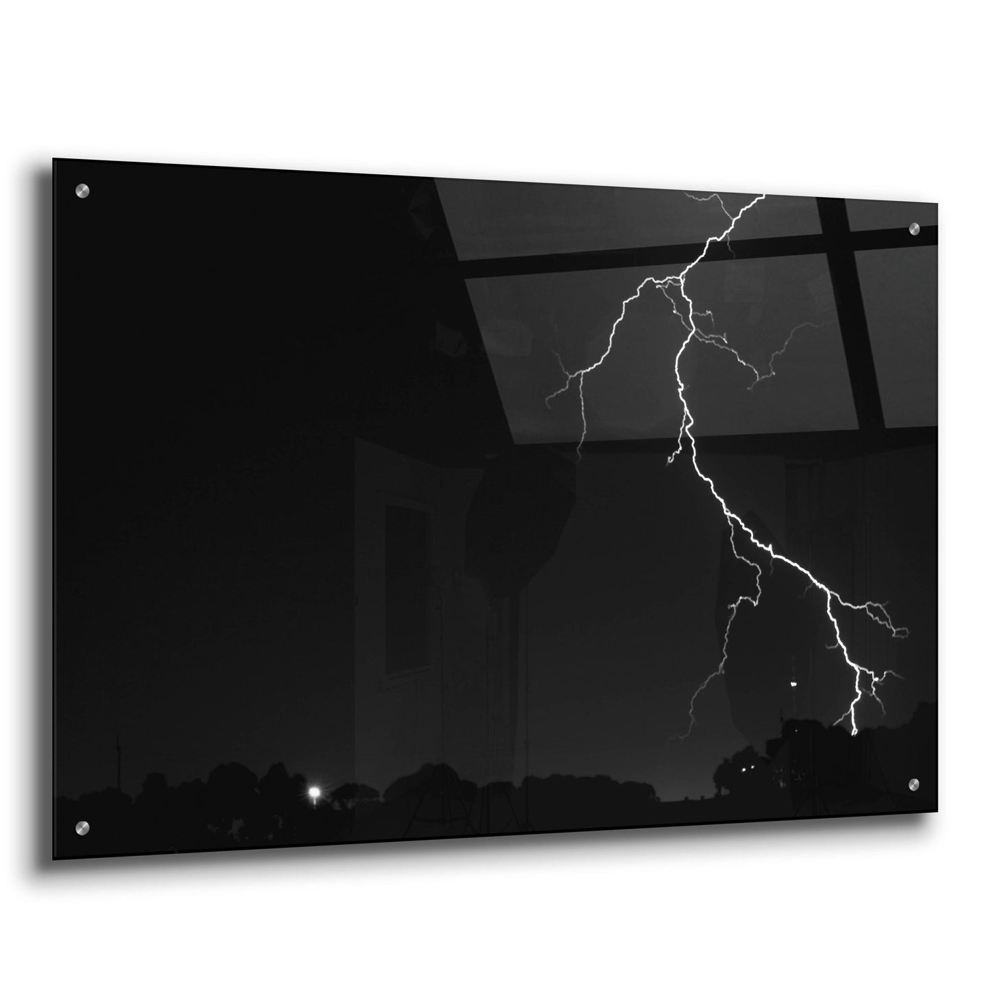 Epic Art 'Lightning Crashes' by SD Smart, Acrylic Glass Wall Art,36x24