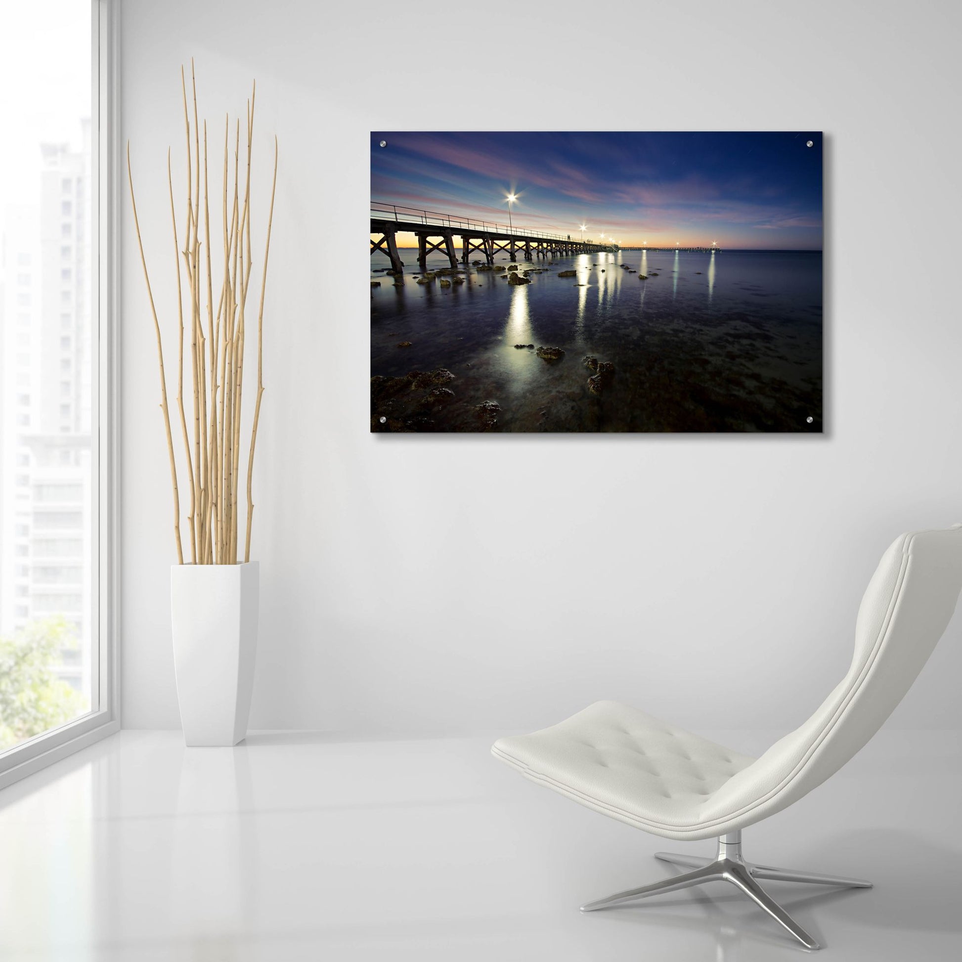 Epic Art 'Moonta Bay' by SD Smart, Acrylic Glass Wall Art,36x24