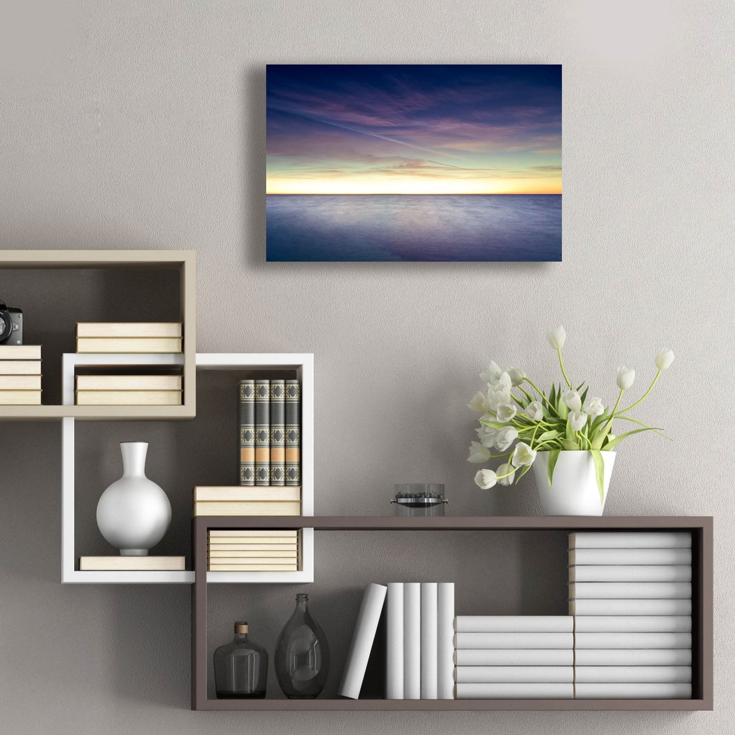 Epic Art 'Vanilla Sky' by SD Smart, Acrylic Glass Wall Art,24x16