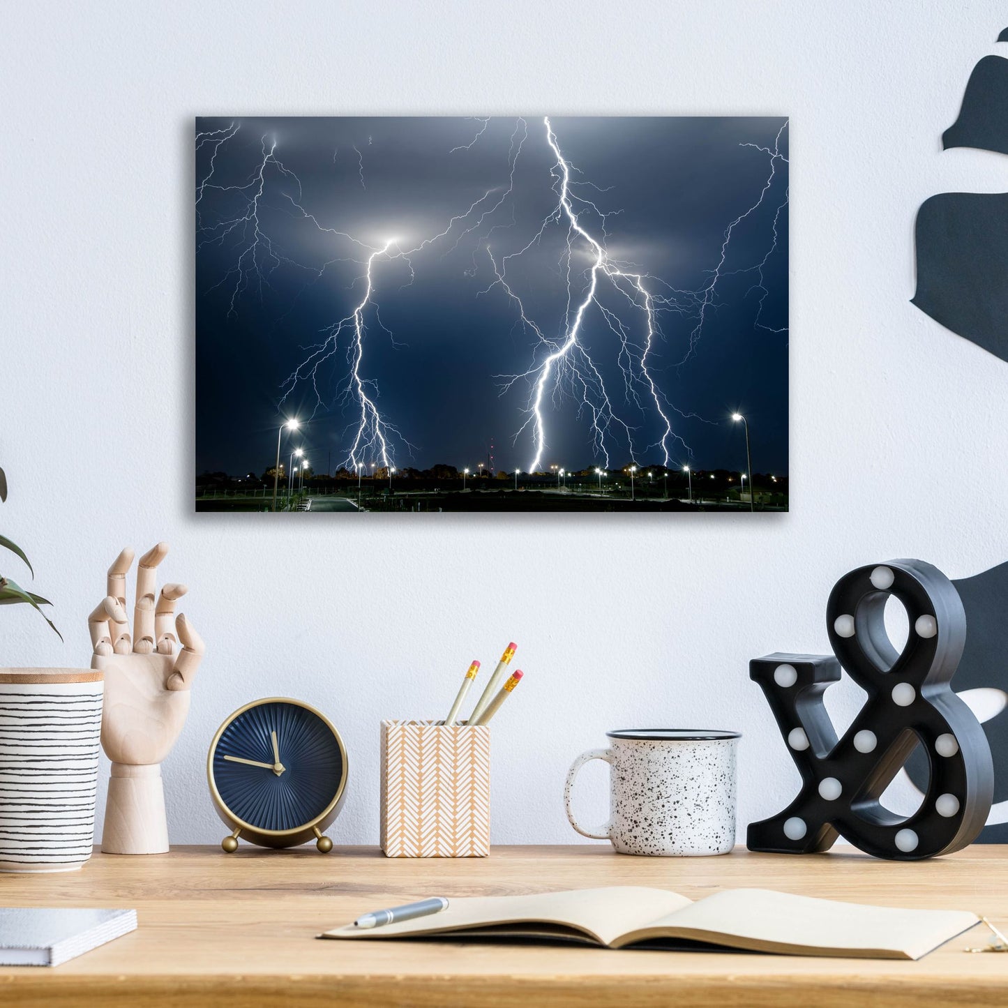 Epic Art 'The Storm' by SD Smart, Acrylic Glass Wall Art,16x12