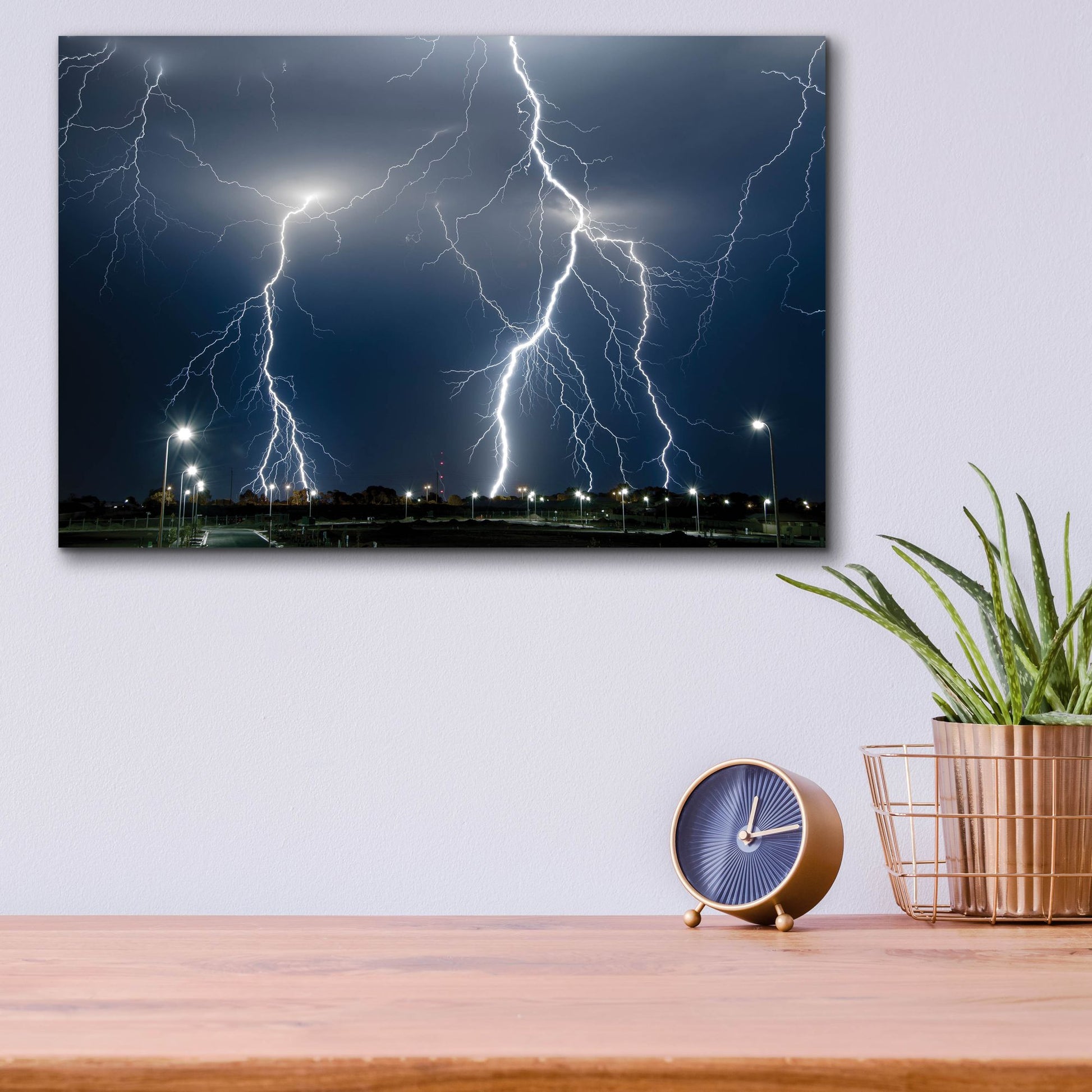 Epic Art 'The Storm' by SD Smart, Acrylic Glass Wall Art,16x12