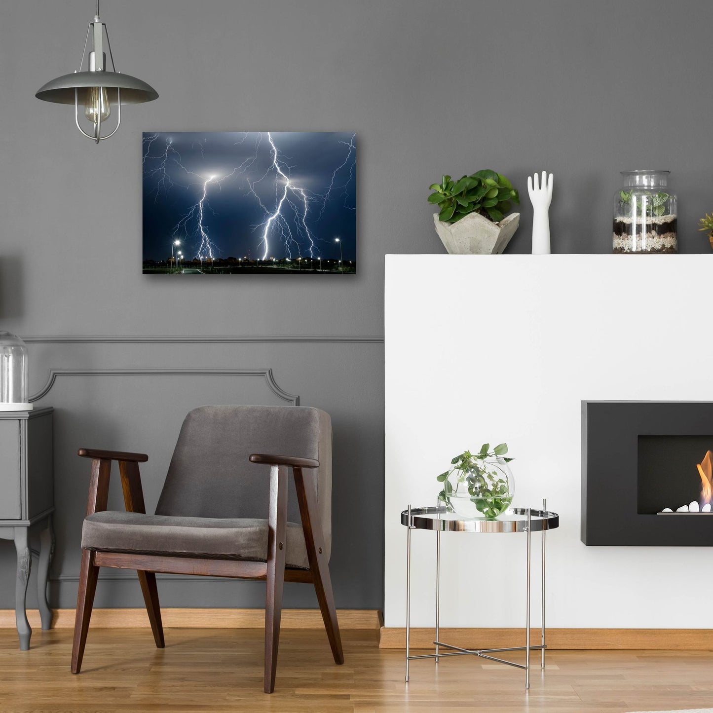 Epic Art 'The Storm' by SD Smart, Acrylic Glass Wall Art,24x16