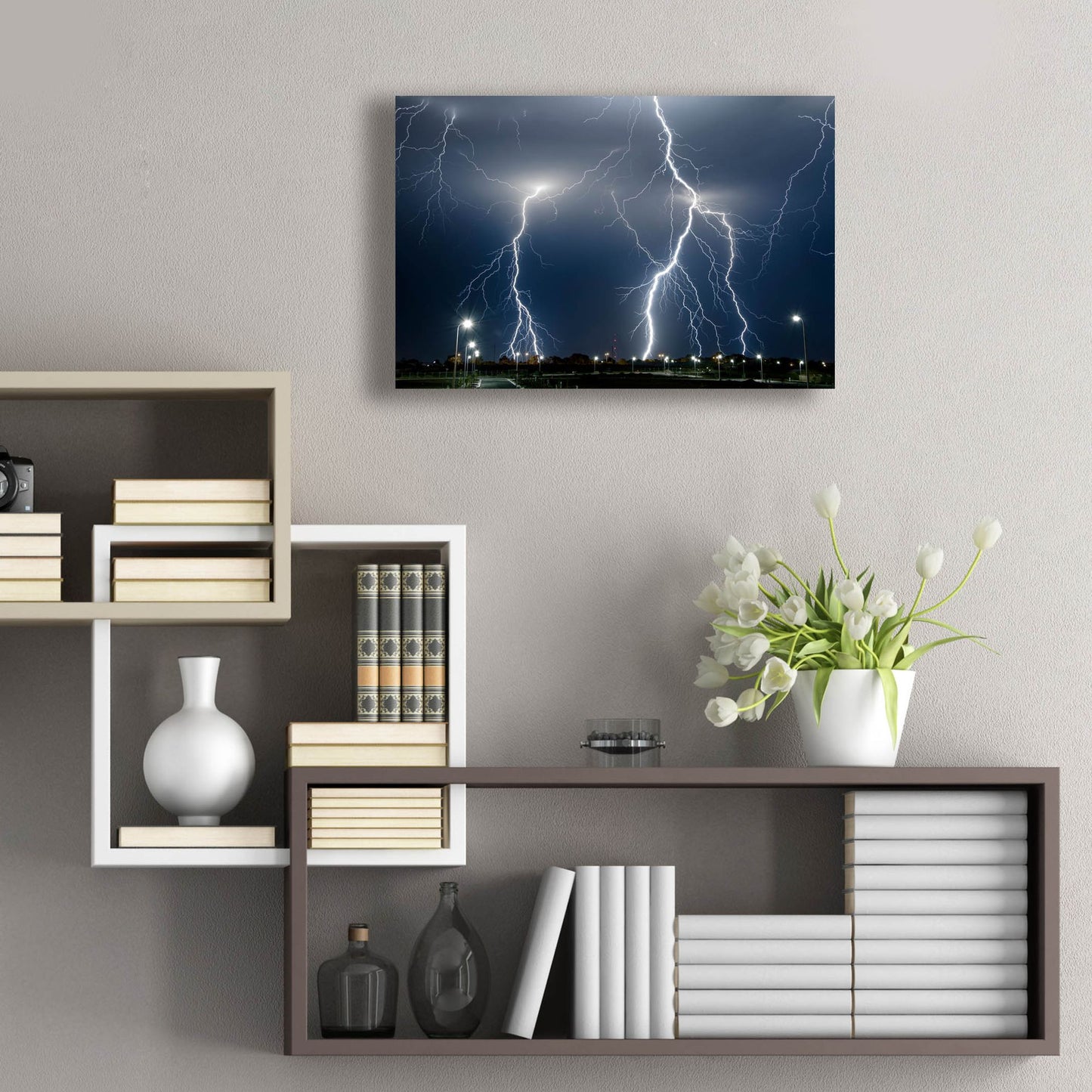 Epic Art 'The Storm' by SD Smart, Acrylic Glass Wall Art,24x16