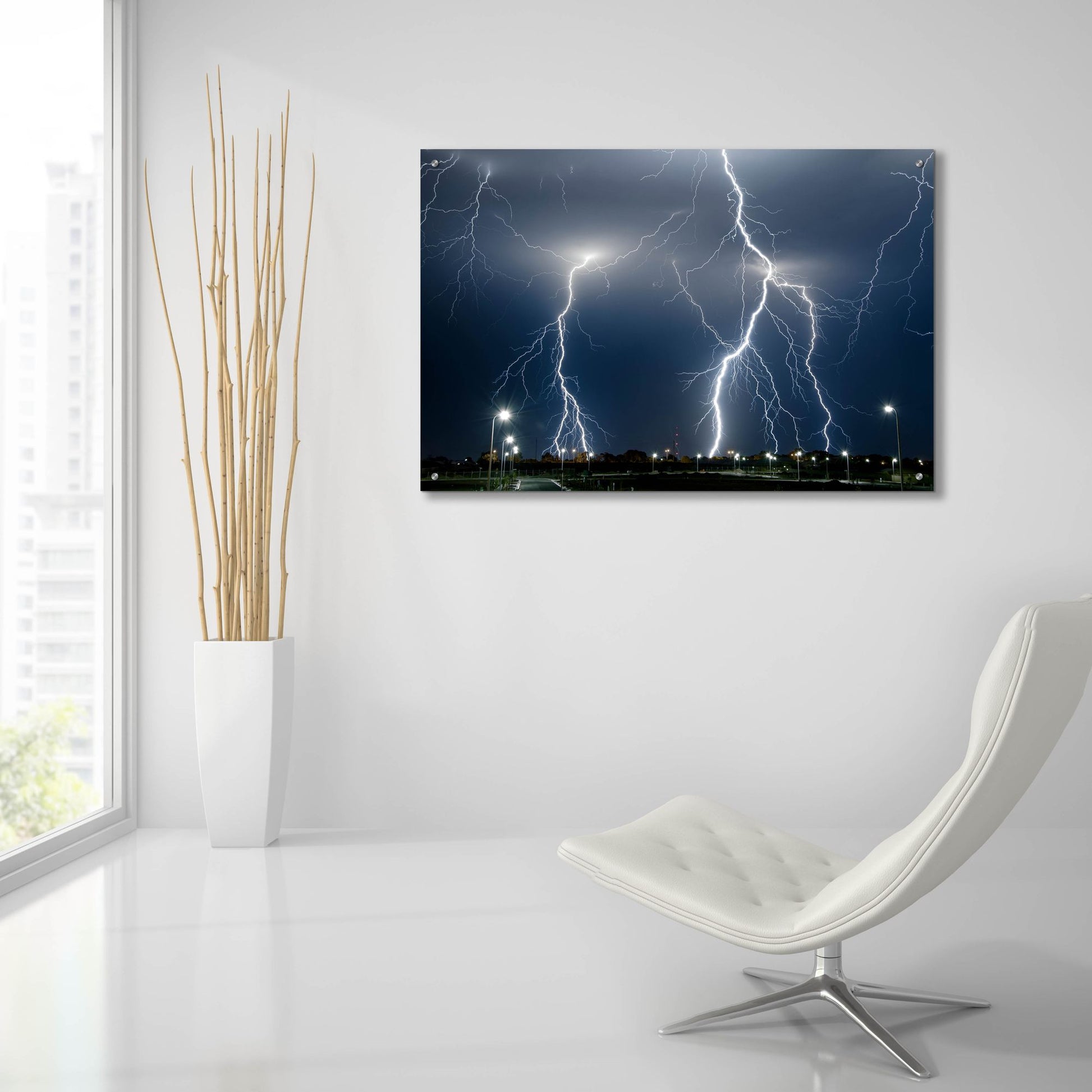 Epic Art 'The Storm' by SD Smart, Acrylic Glass Wall Art,36x24