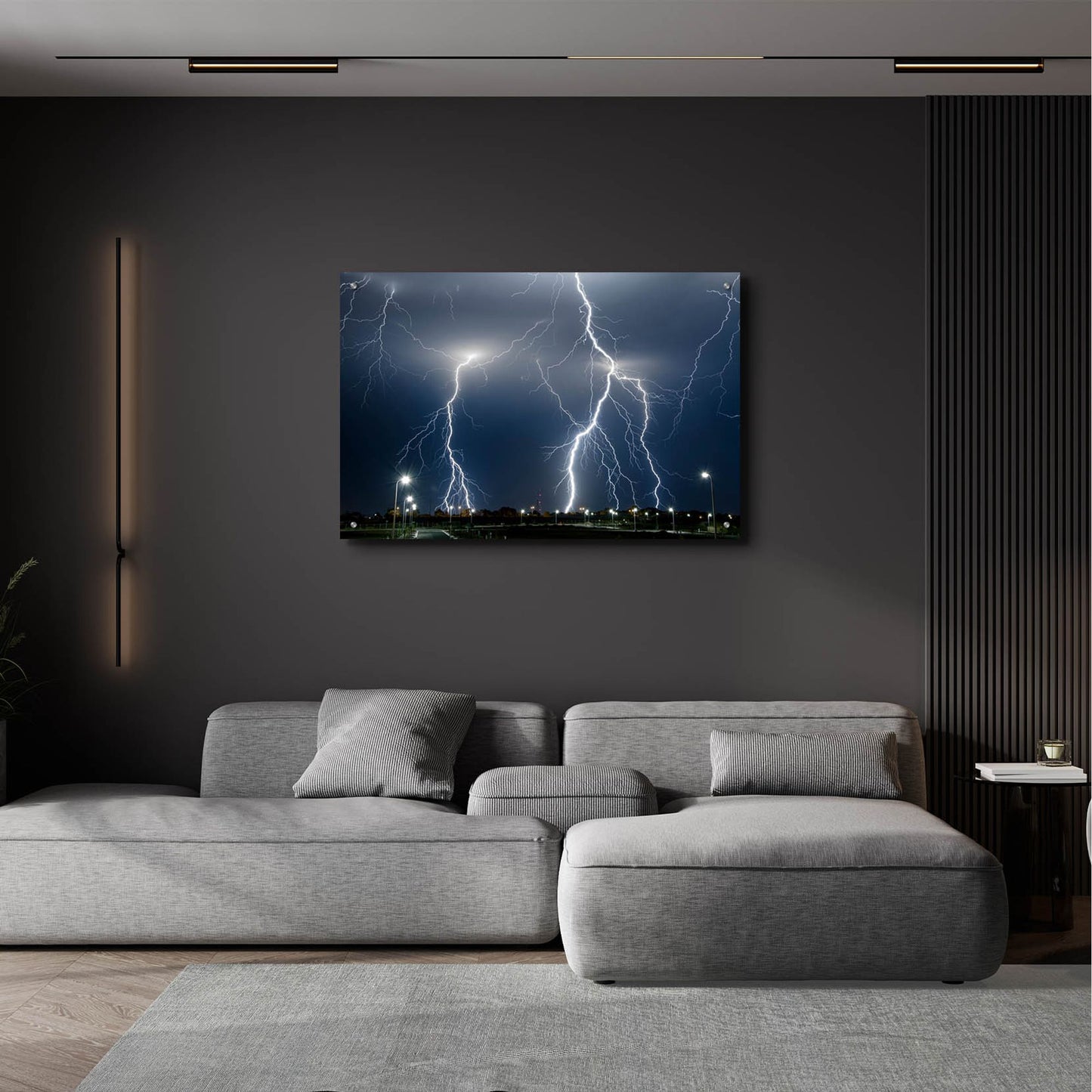 Epic Art 'The Storm' by SD Smart, Acrylic Glass Wall Art,36x24