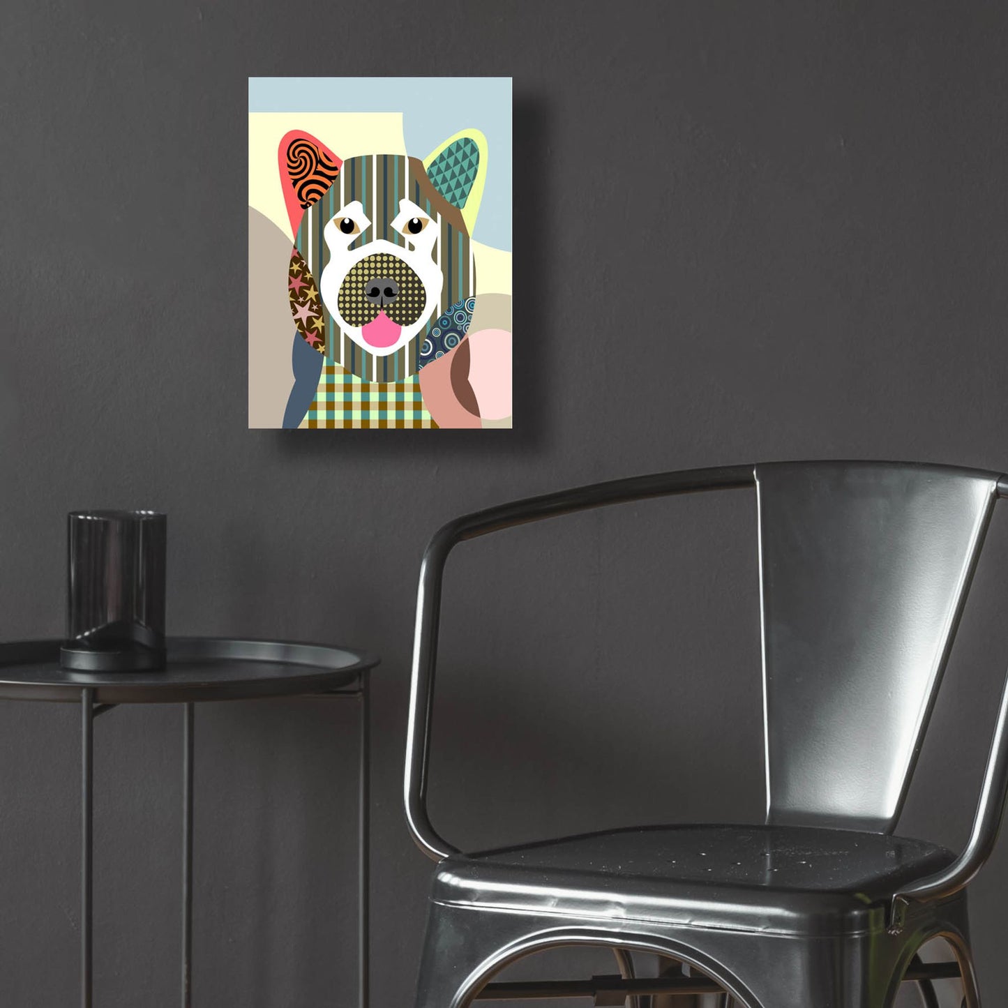 Epic Art 'Akita Dog' by Lanre Adefioye, Acrylic Glass Wall Art,12x16