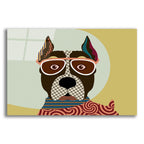 Epic Art 'American Staffordshire Terrier' by Lanre Adefioye, Acrylic Glass Wall Art