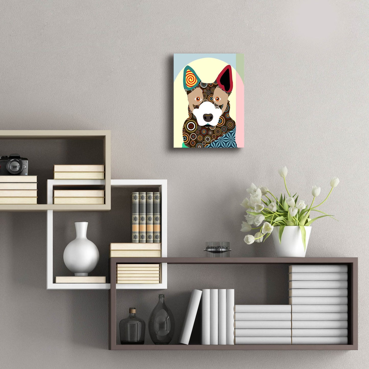 Epic Art 'Australian Cattle Dog' by Lanre Adefioye, Acrylic Glass Wall Art,12x16