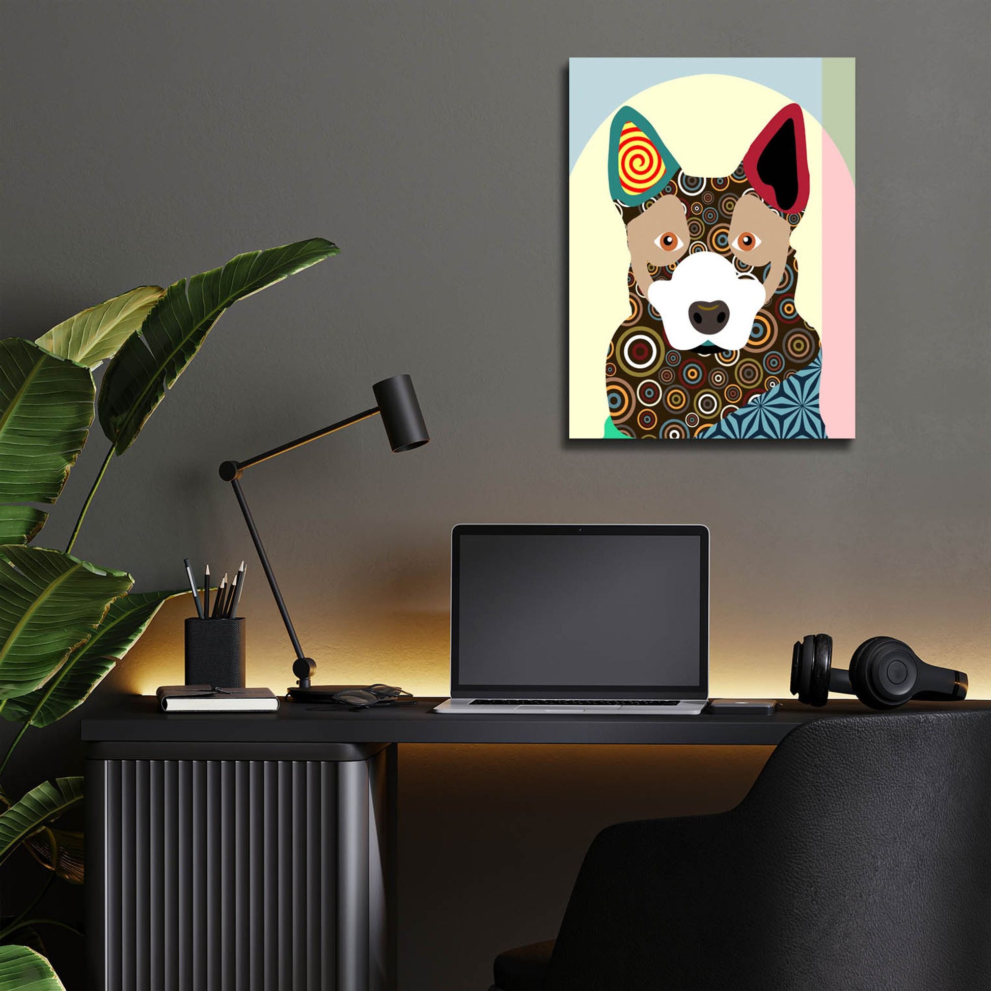 Epic Art 'Australian Cattle Dog' by Lanre Adefioye, Acrylic Glass Wall Art,12x16