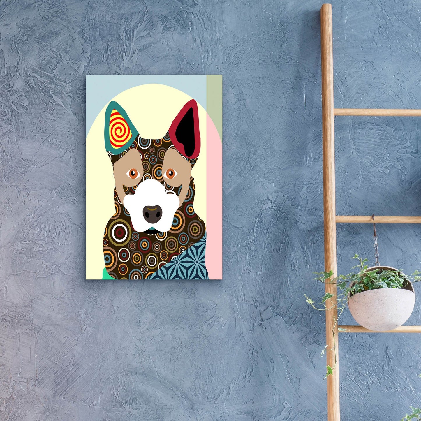 Epic Art 'Australian Cattle Dog' by Lanre Adefioye, Acrylic Glass Wall Art,16x24