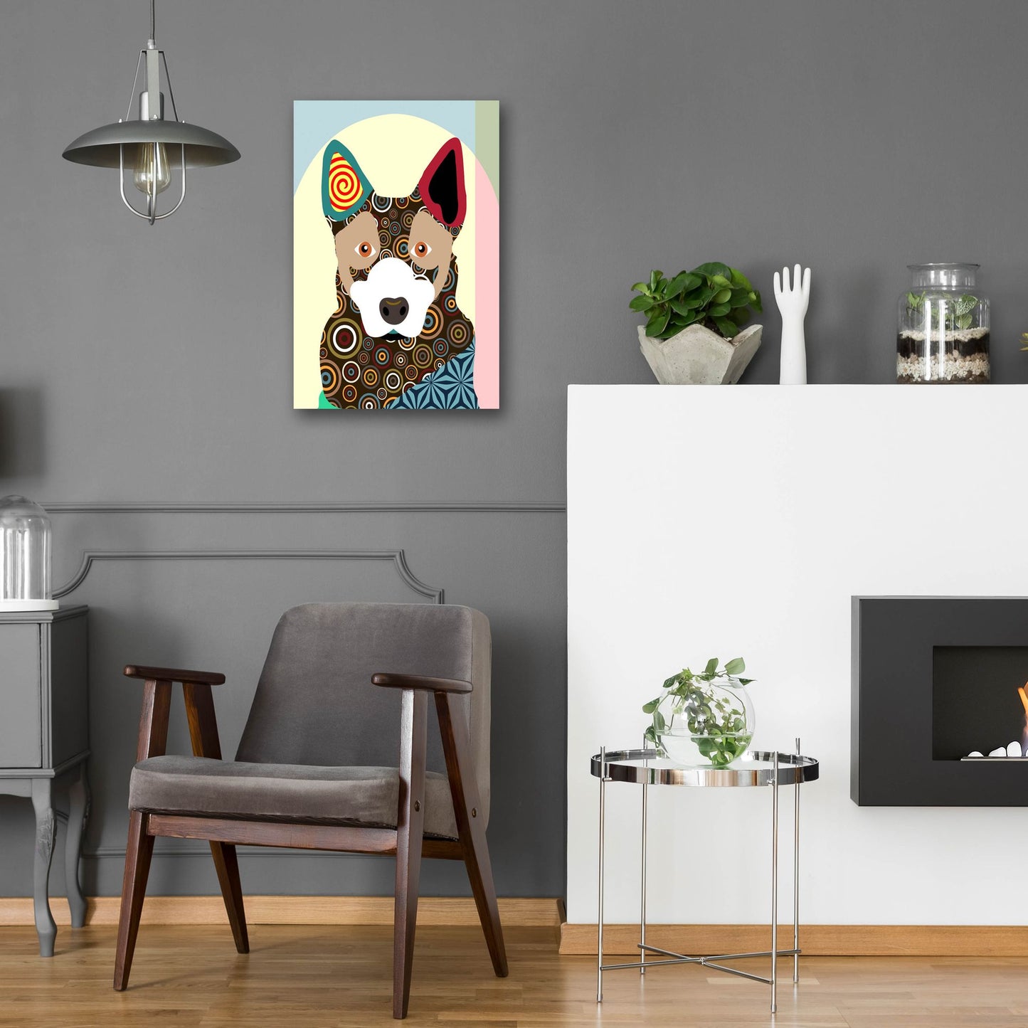 Epic Art 'Australian Cattle Dog' by Lanre Adefioye, Acrylic Glass Wall Art,16x24