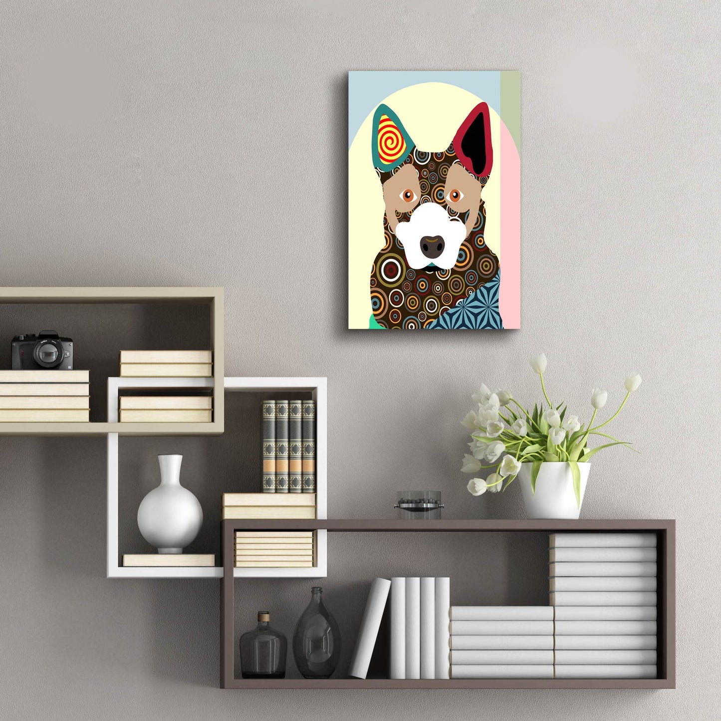 Epic Art 'Australian Cattle Dog' by Lanre Adefioye, Acrylic Glass Wall Art,16x24