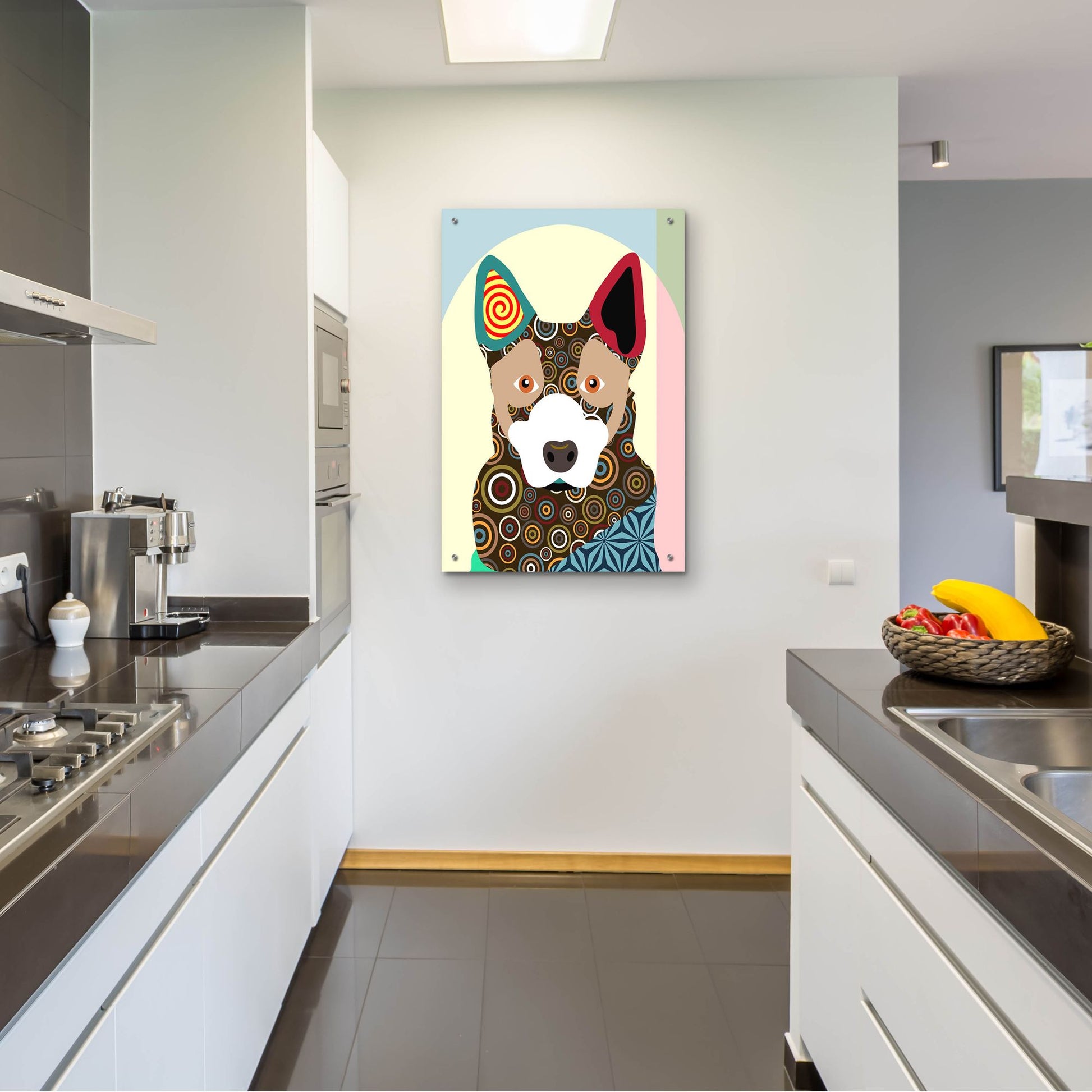 Epic Art 'Australian Cattle Dog' by Lanre Adefioye, Acrylic Glass Wall Art,24x36