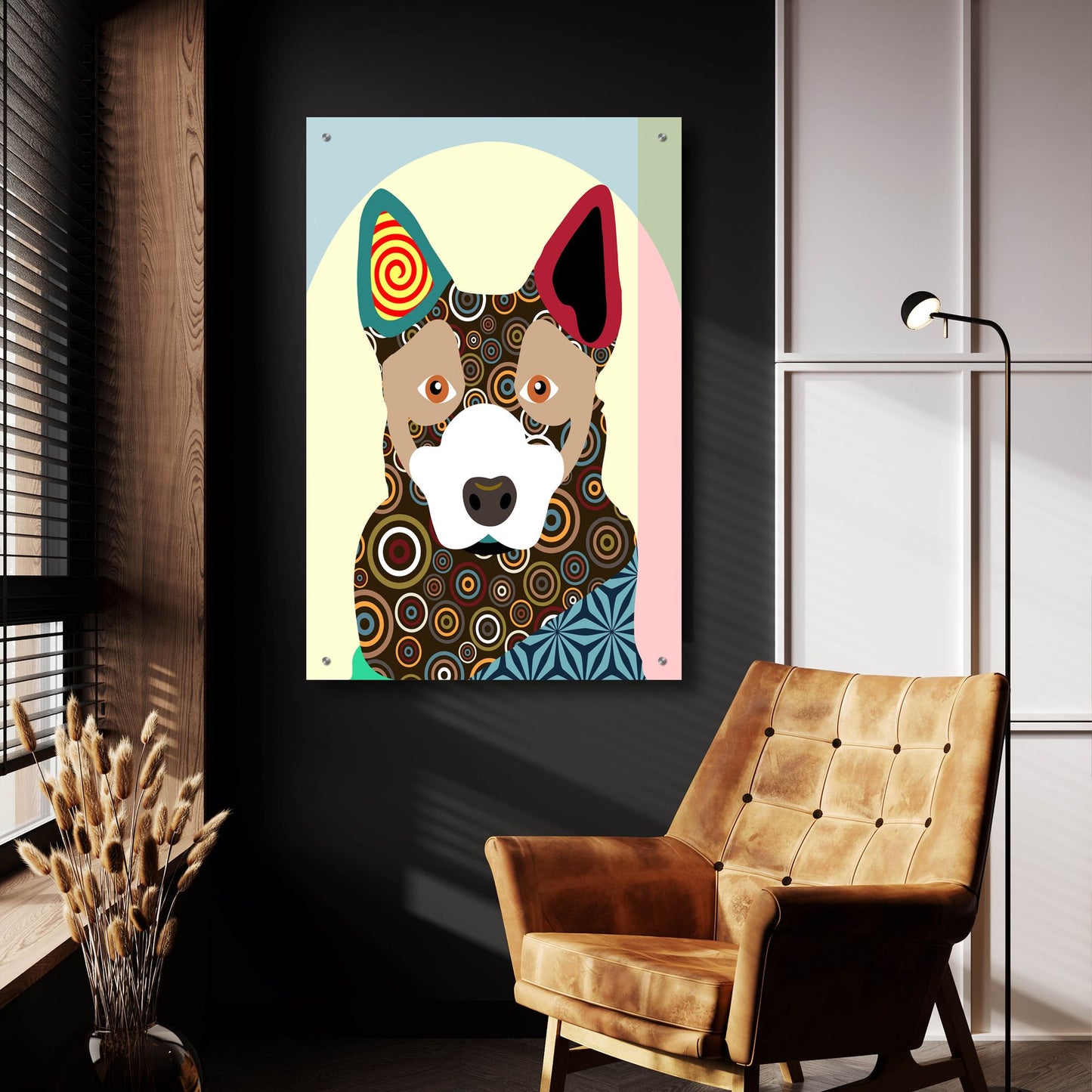 Epic Art 'Australian Cattle Dog' by Lanre Adefioye, Acrylic Glass Wall Art,24x36