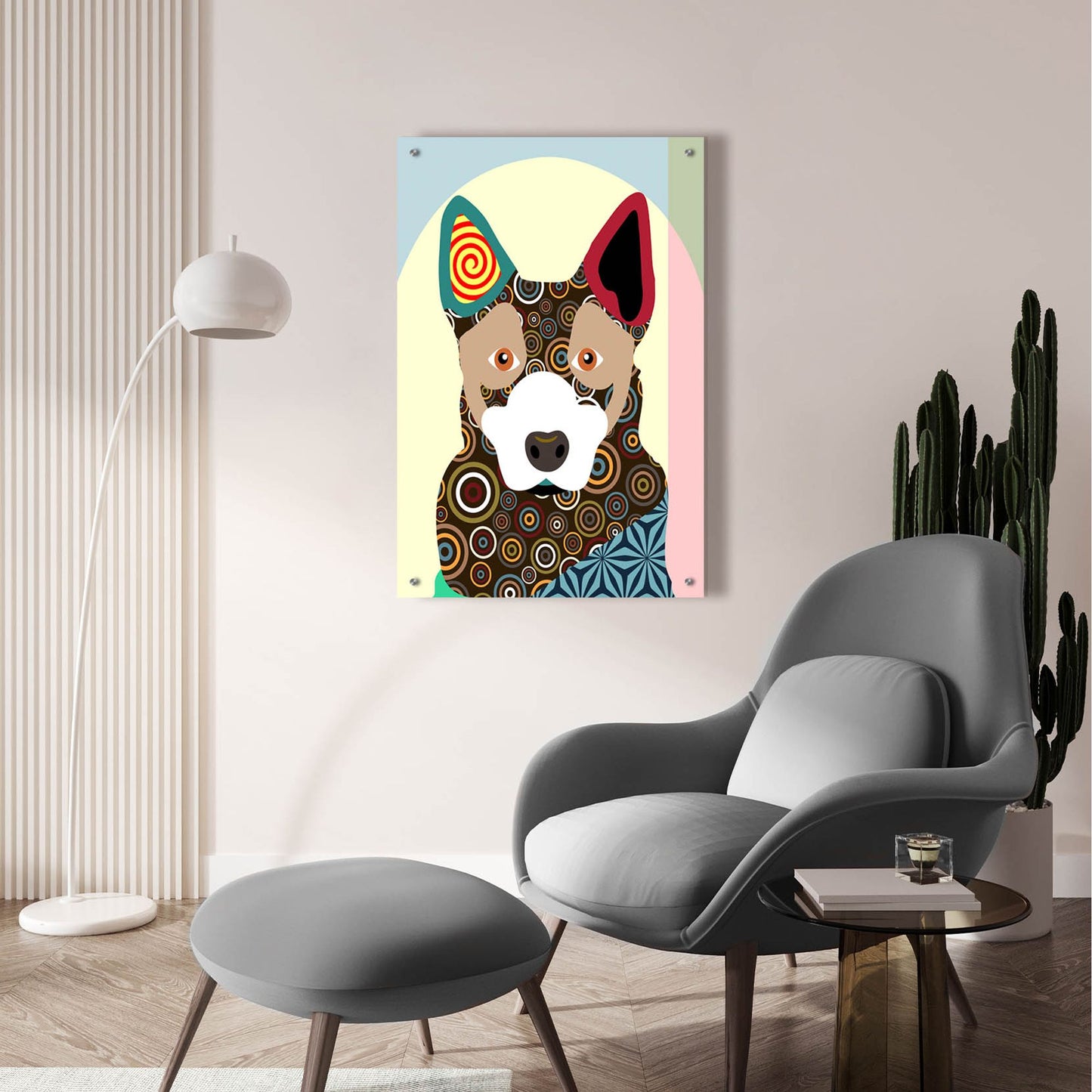 Epic Art 'Australian Cattle Dog' by Lanre Adefioye, Acrylic Glass Wall Art,24x36