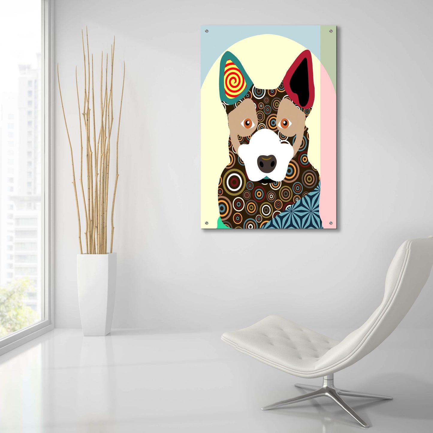 Epic Art 'Australian Cattle Dog' by Lanre Adefioye, Acrylic Glass Wall Art,24x36