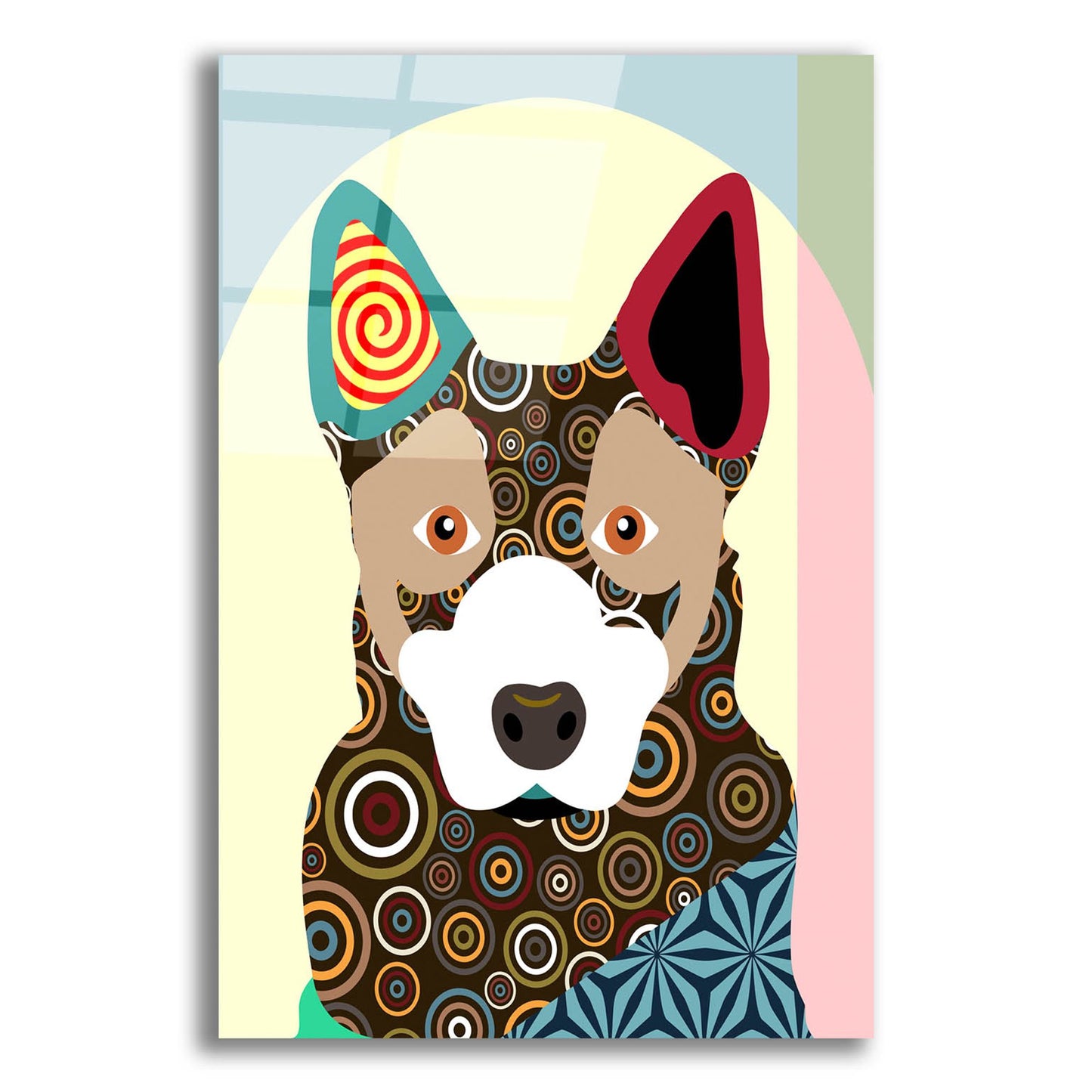 Epic Art 'Australian Cattle Dog' by Lanre Adefioye, Acrylic Glass Wall Art