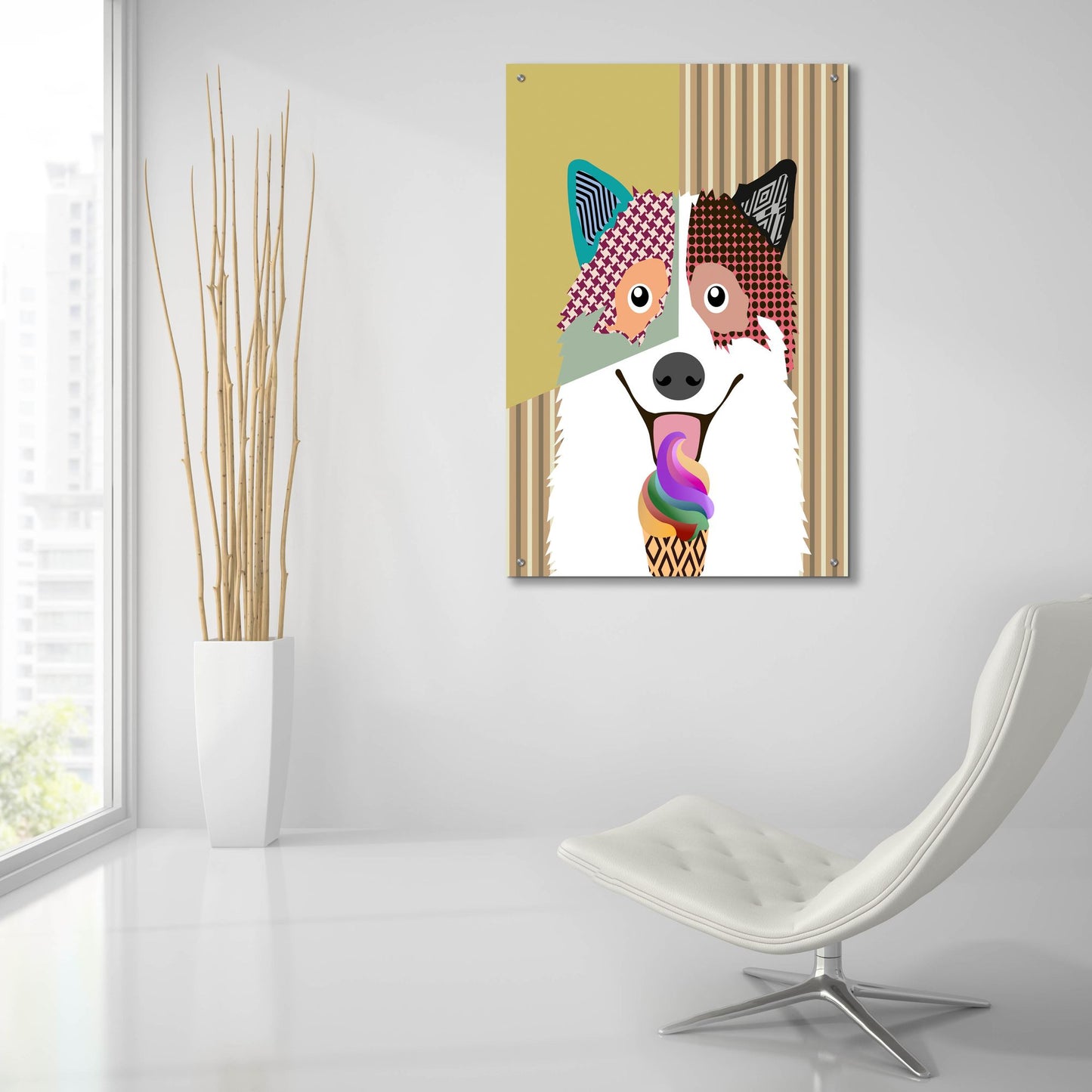 Epic Art 'Bangkaew Dog' by Lanre Adefioye, Acrylic Glass Wall Art,24x36