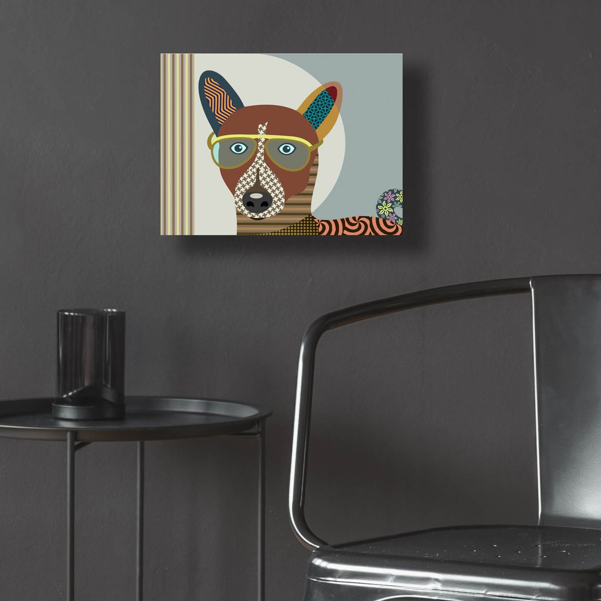 Epic Art 'Basenji Dog' by Lanre Adefioye, Acrylic Glass Wall Art,16x12