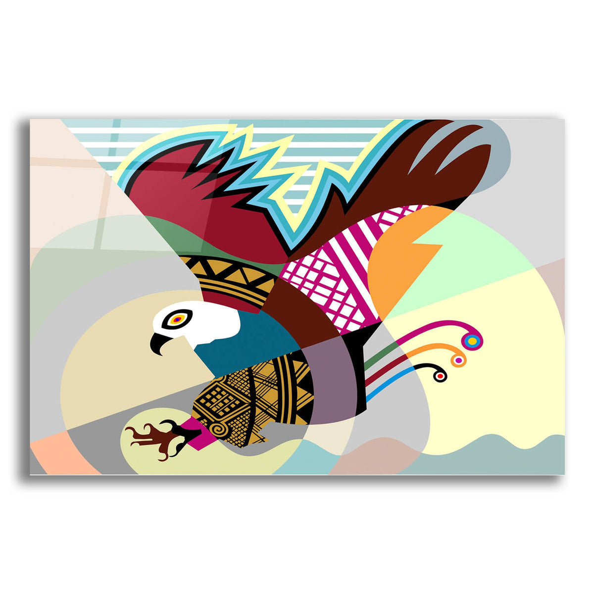 Epic Art 'The Eagle' by Lanre Adefioye, Acrylic Glass Wall Art