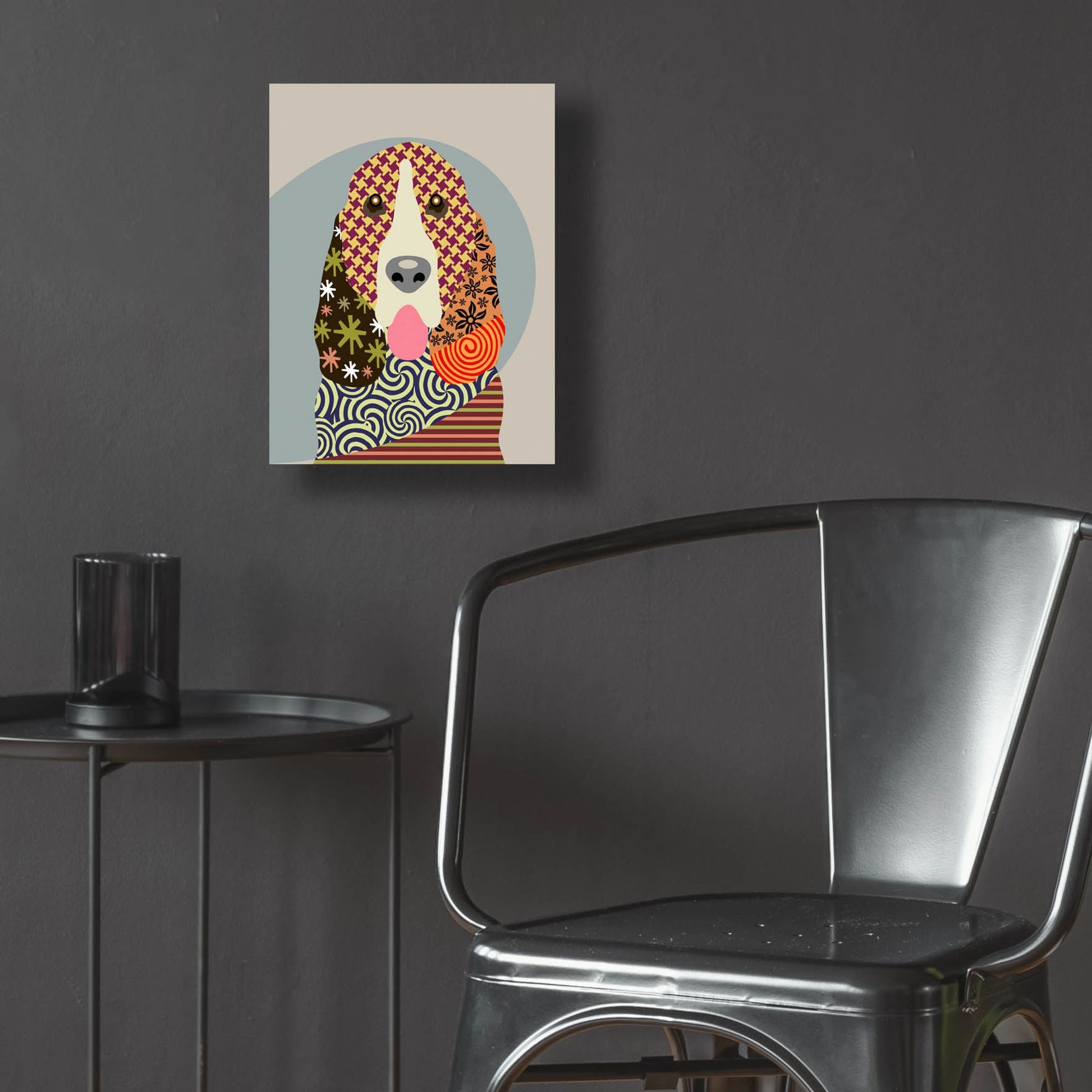 Epic Art 'Basset Hound Dog' by Lanre Adefioye, Acrylic Glass Wall Art,12x16