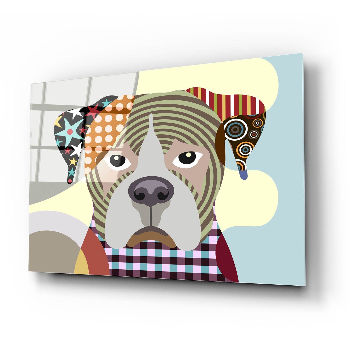 Epic Art 'Boxer Dog' by Lanre Adefioye, Acrylic Glass Wall Art,24x16