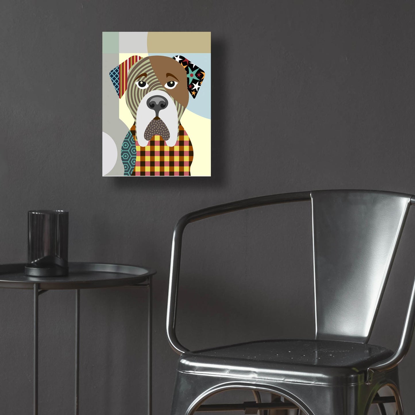 Epic Art 'BullMastiff Dog' by Lanre Adefioye, Acrylic Glass Wall Art,12x16